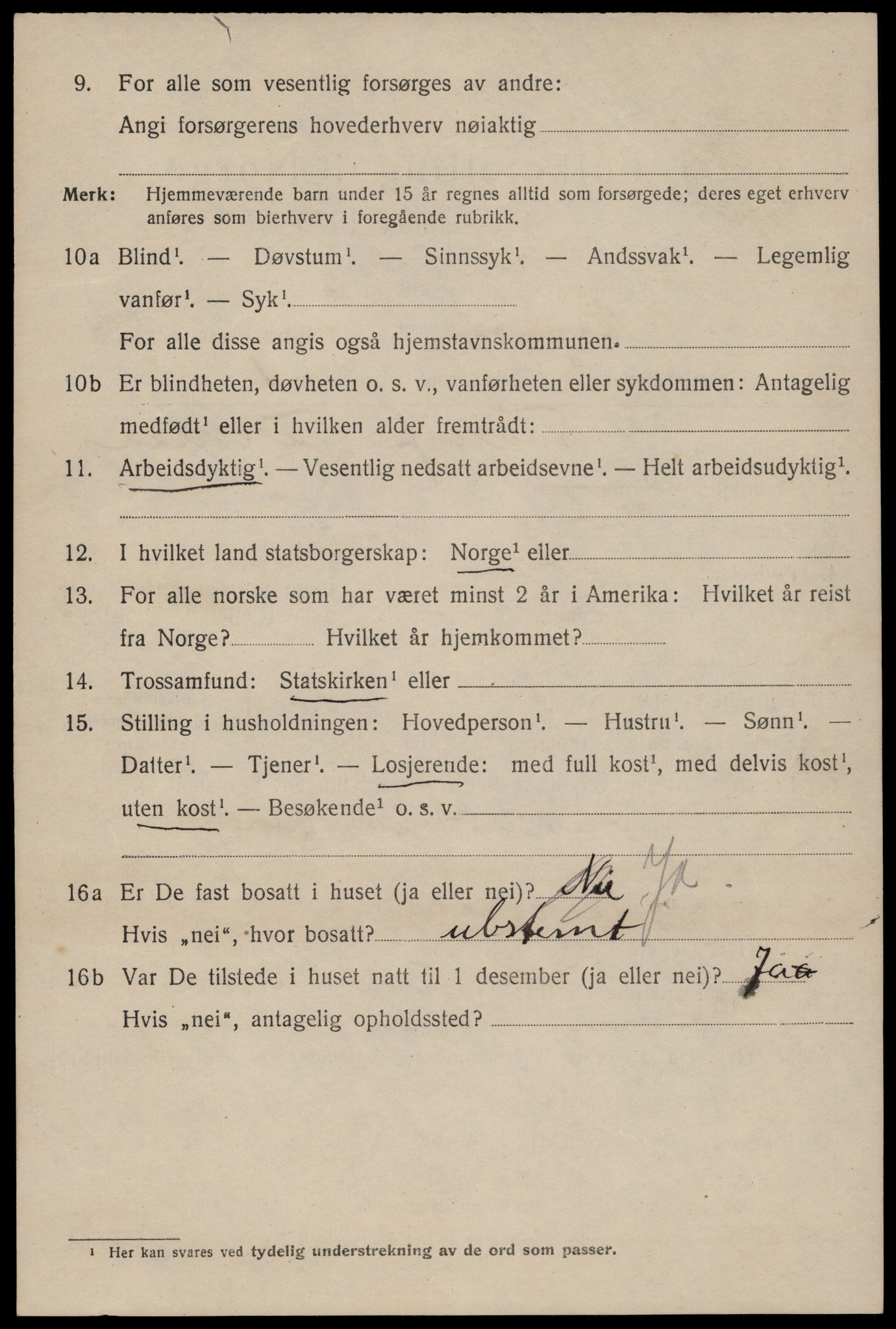 SAST, 1920 census for Stavanger, 1920, p. 90777