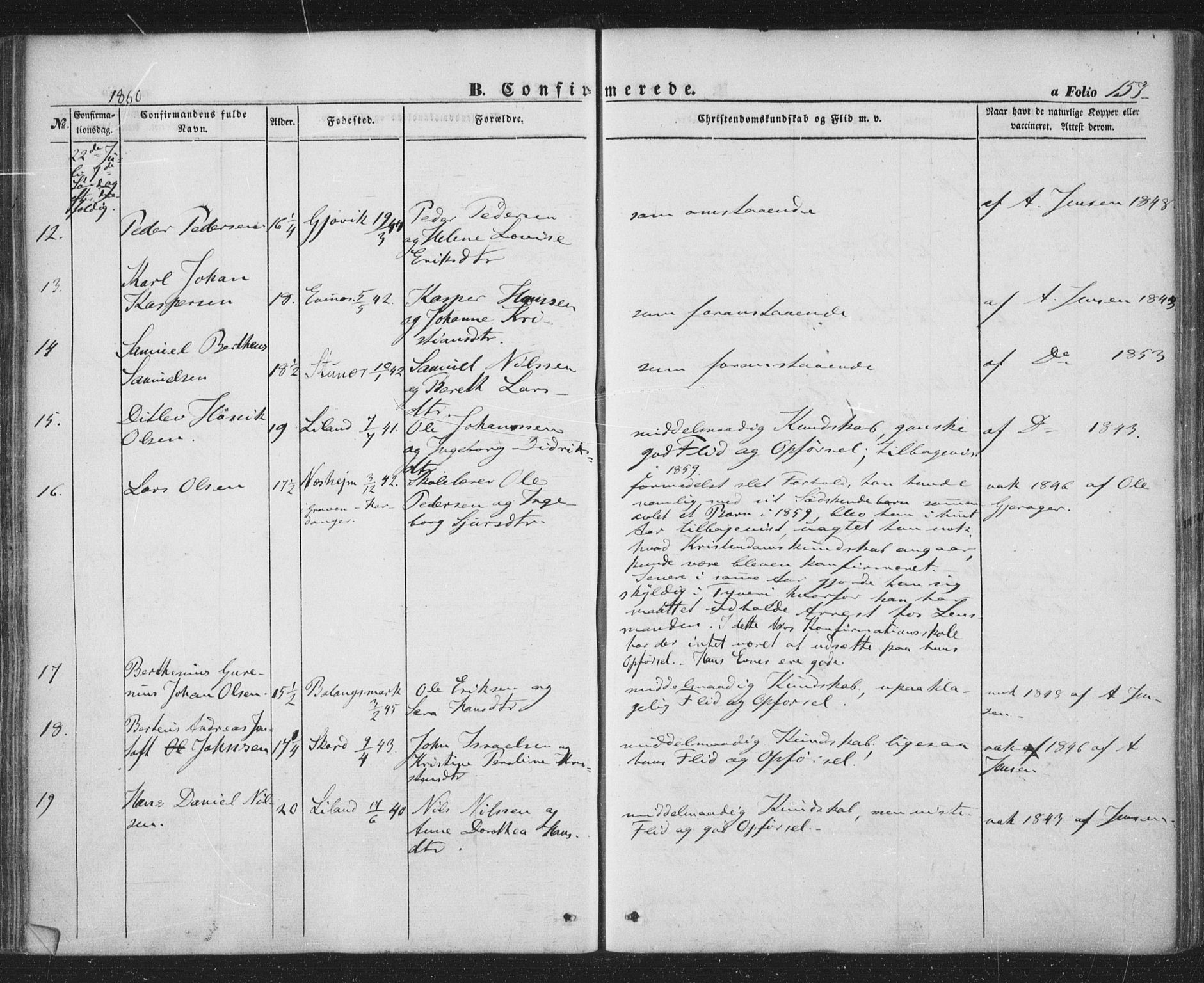 Ministerialprotokoller, klokkerbøker og fødselsregistre - Nordland, AV/SAT-A-1459/863/L0895: Parish register (official) no. 863A07, 1851-1860, p. 157