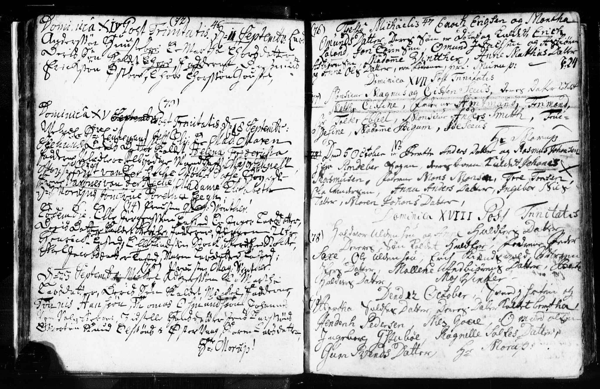 Domkirken sokneprestkontor, AV/SAST-A-101812/001/30/30BB/L0003: Parish register (copy) no. B 3, 1733-1751, p. 24