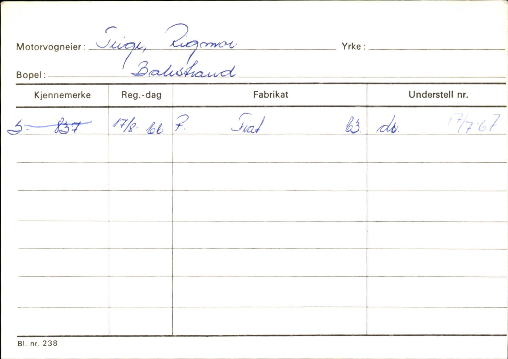 Statens vegvesen, Sogn og Fjordane vegkontor, AV/SAB-A-5301/4/F/L0132: Eigarregister Askvoll A-Å. Balestrand A-Å, 1945-1975, p. 2396