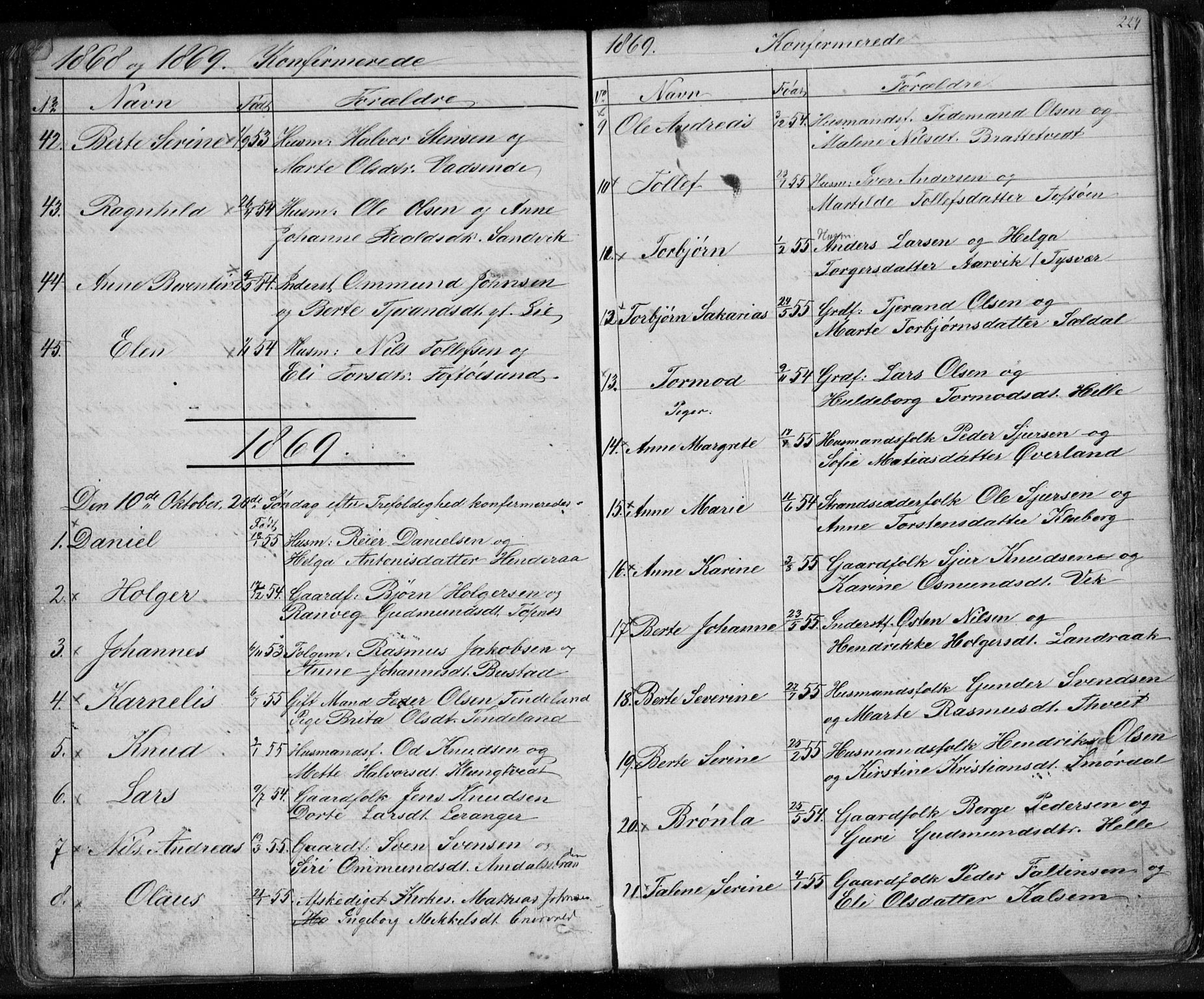 Nedstrand sokneprestkontor, SAST/A-101841/01/V: Parish register (copy) no. B 3, 1848-1933, p. 224
