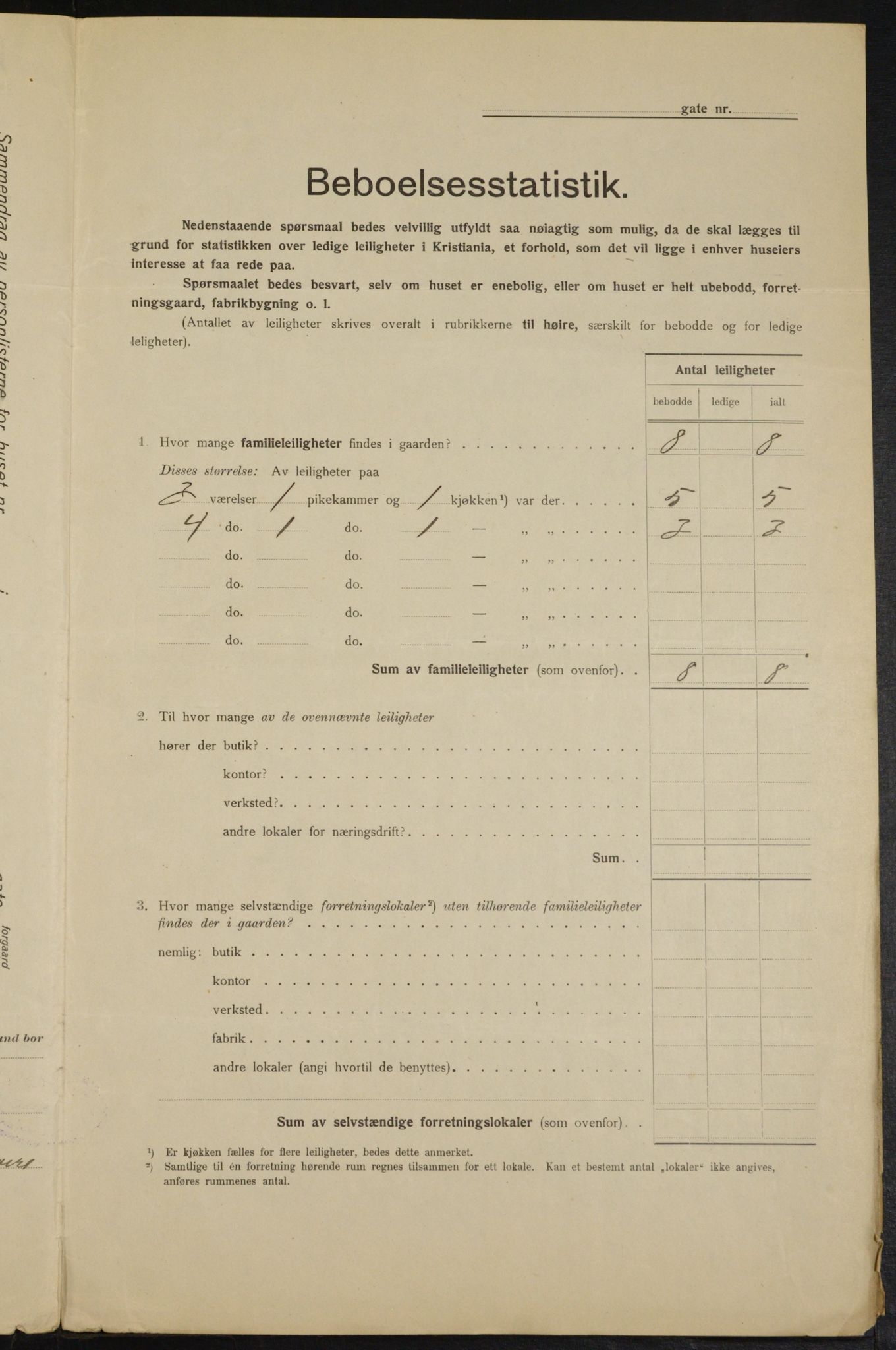 OBA, Municipal Census 1915 for Kristiania, 1915, p. 95311