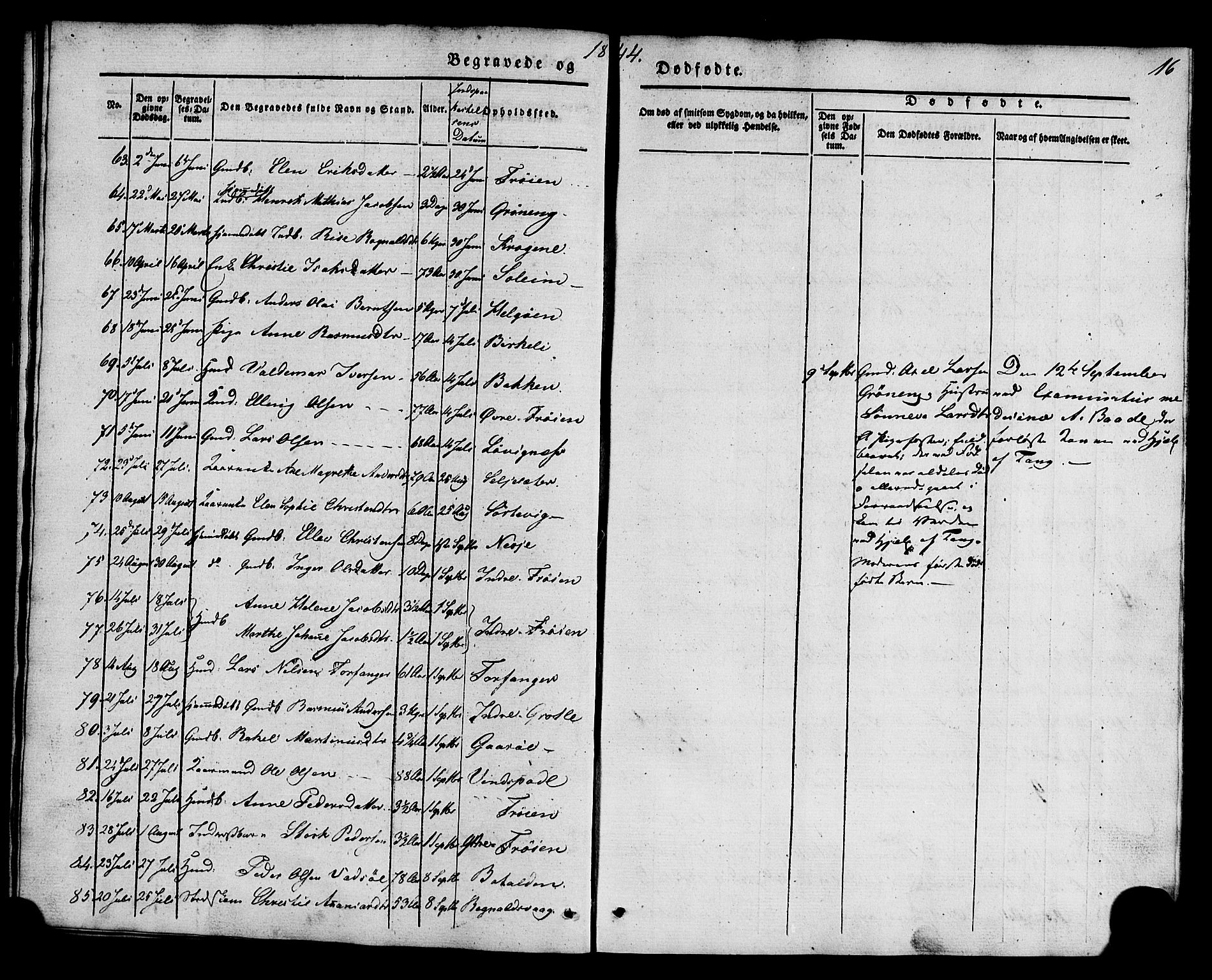 Kinn sokneprestembete, AV/SAB-A-80801/H/Haa/Haaa/L0011: Parish register (official) no. A 11, 1841-1855, p. 16