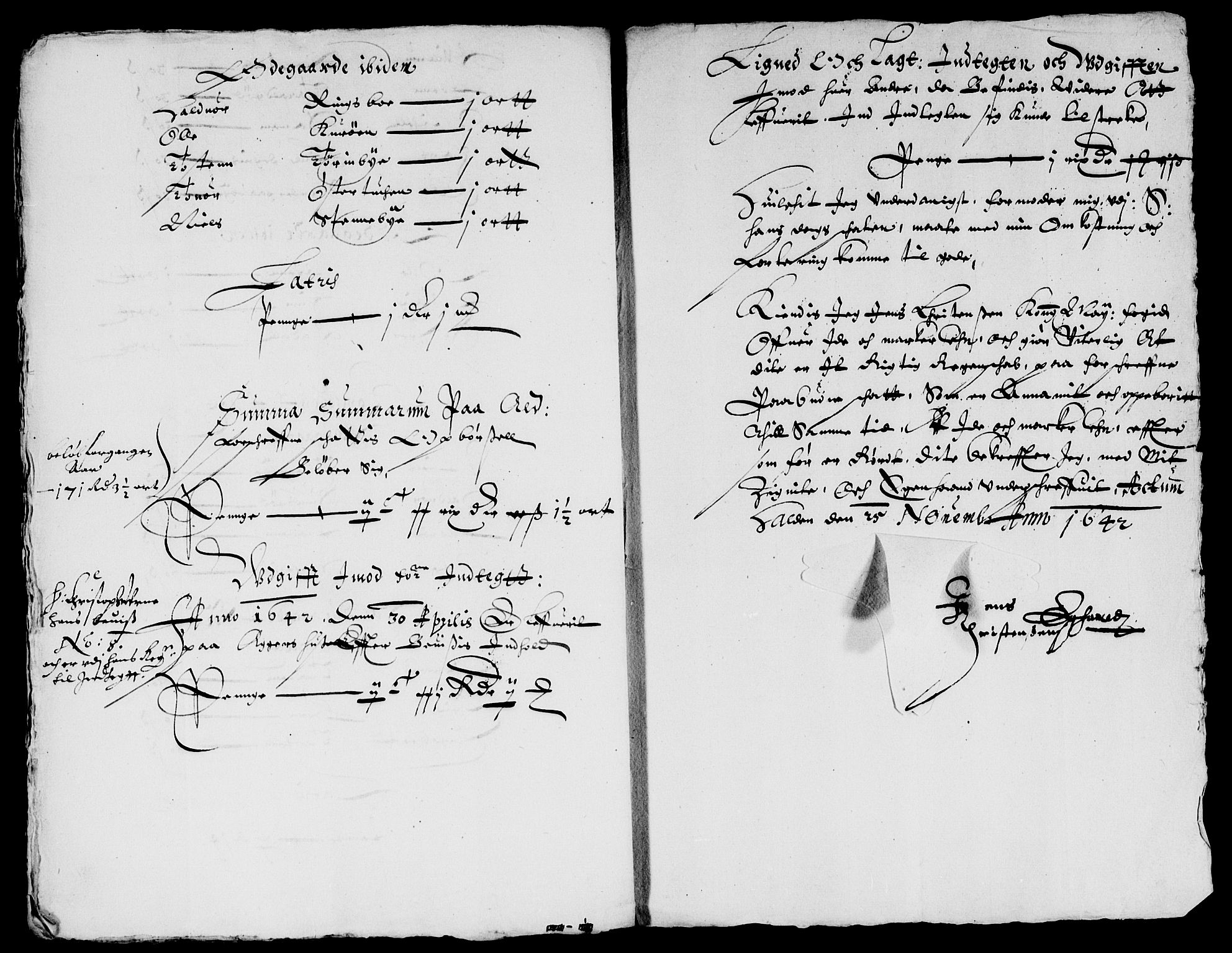 Rentekammeret inntil 1814, Reviderte regnskaper, Lensregnskaper, AV/RA-EA-5023/R/Rb/Rbb/L0003: Idd og Marker len, 1638-1642