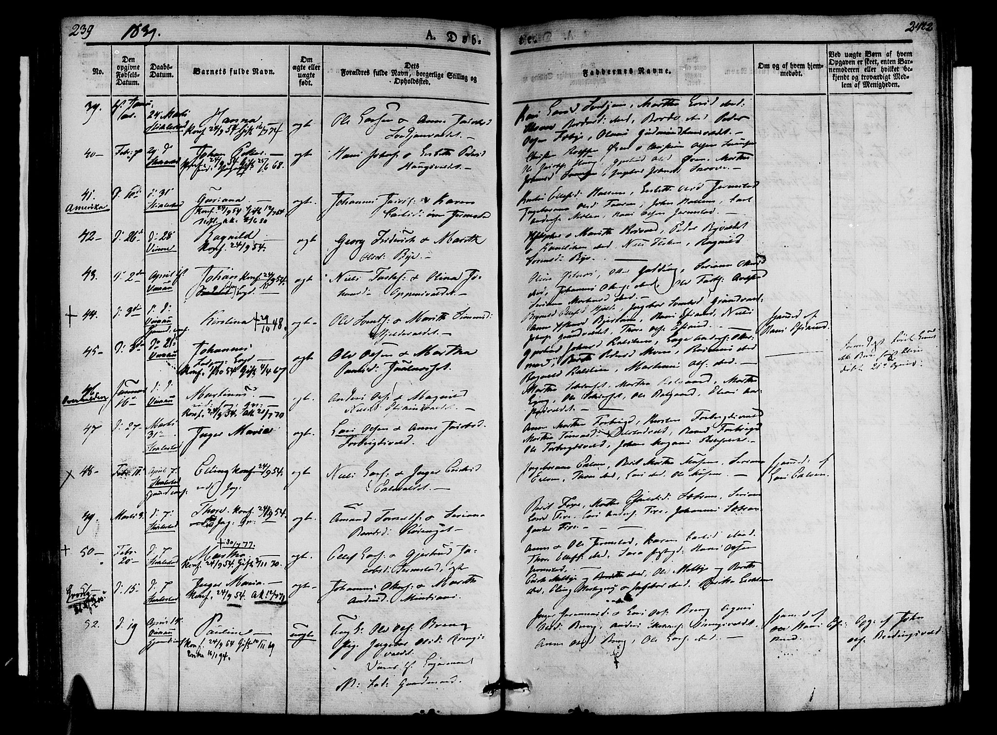 Ministerialprotokoller, klokkerbøker og fødselsregistre - Nord-Trøndelag, AV/SAT-A-1458/723/L0238: Parish register (official) no. 723A07, 1831-1840, p. 239-240