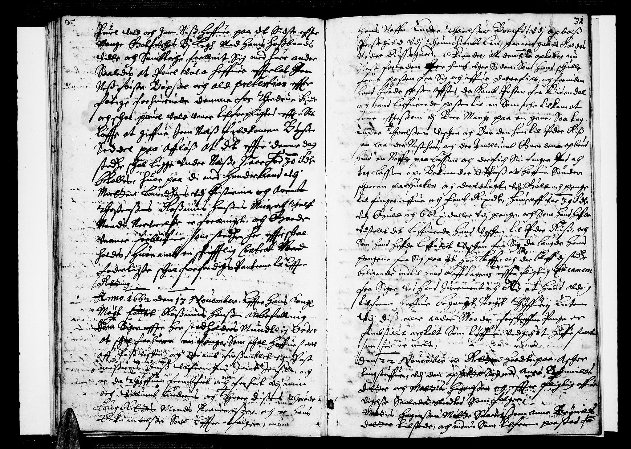 Aker sorenskriveri, AV/SAO-A-10895/F/Fb/L0001/0002: Tingbøker, nr. 1-5b / Tingbok nr. 2, 1661-1662, p. 30b-31a
