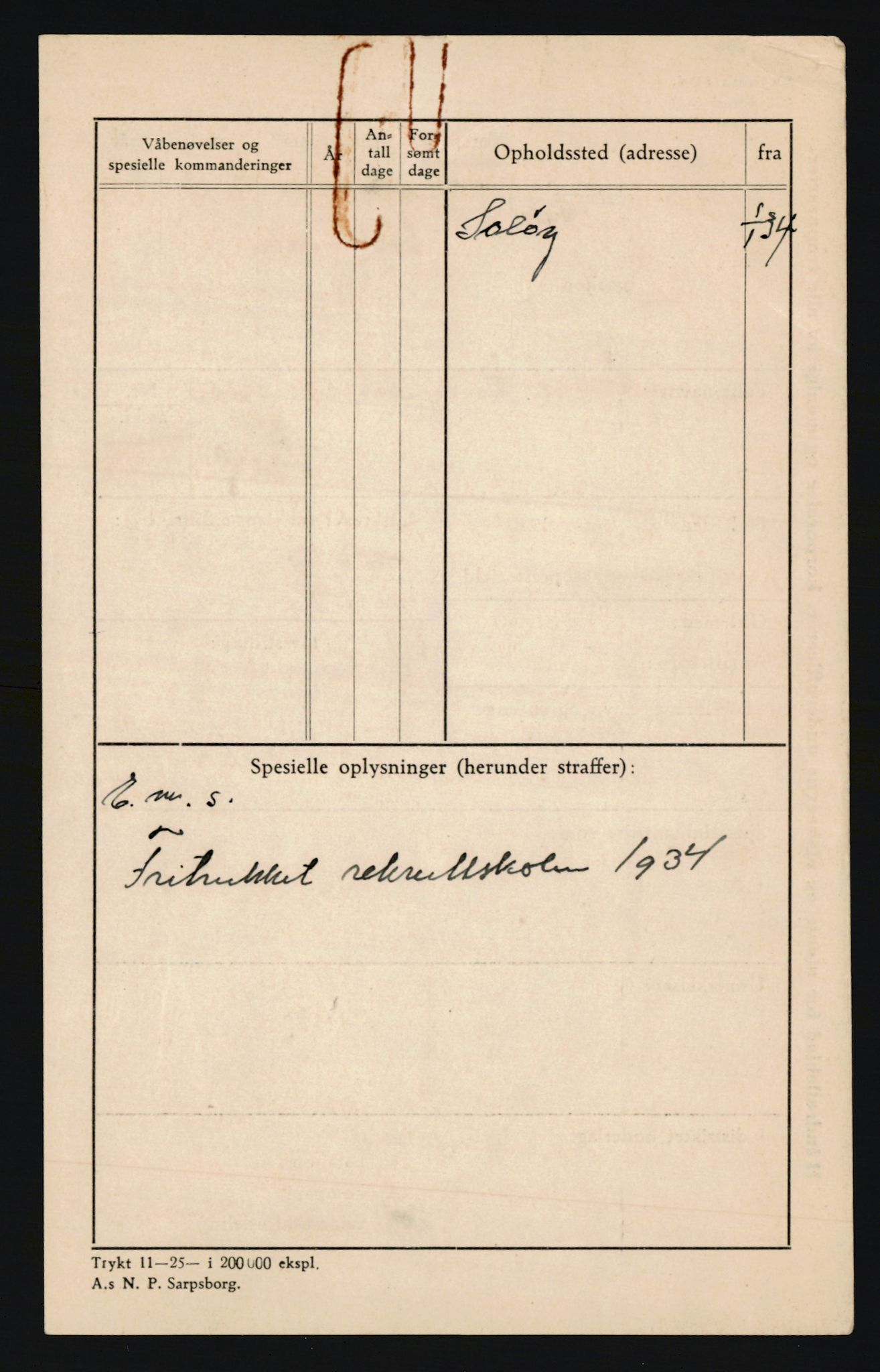 Forsvaret, Troms infanteriregiment nr. 16, AV/RA-RAFA-3146/P/Pa/L0018: Rulleblad for regimentets menige mannskaper, årsklasse 1934, 1934, p. 1144