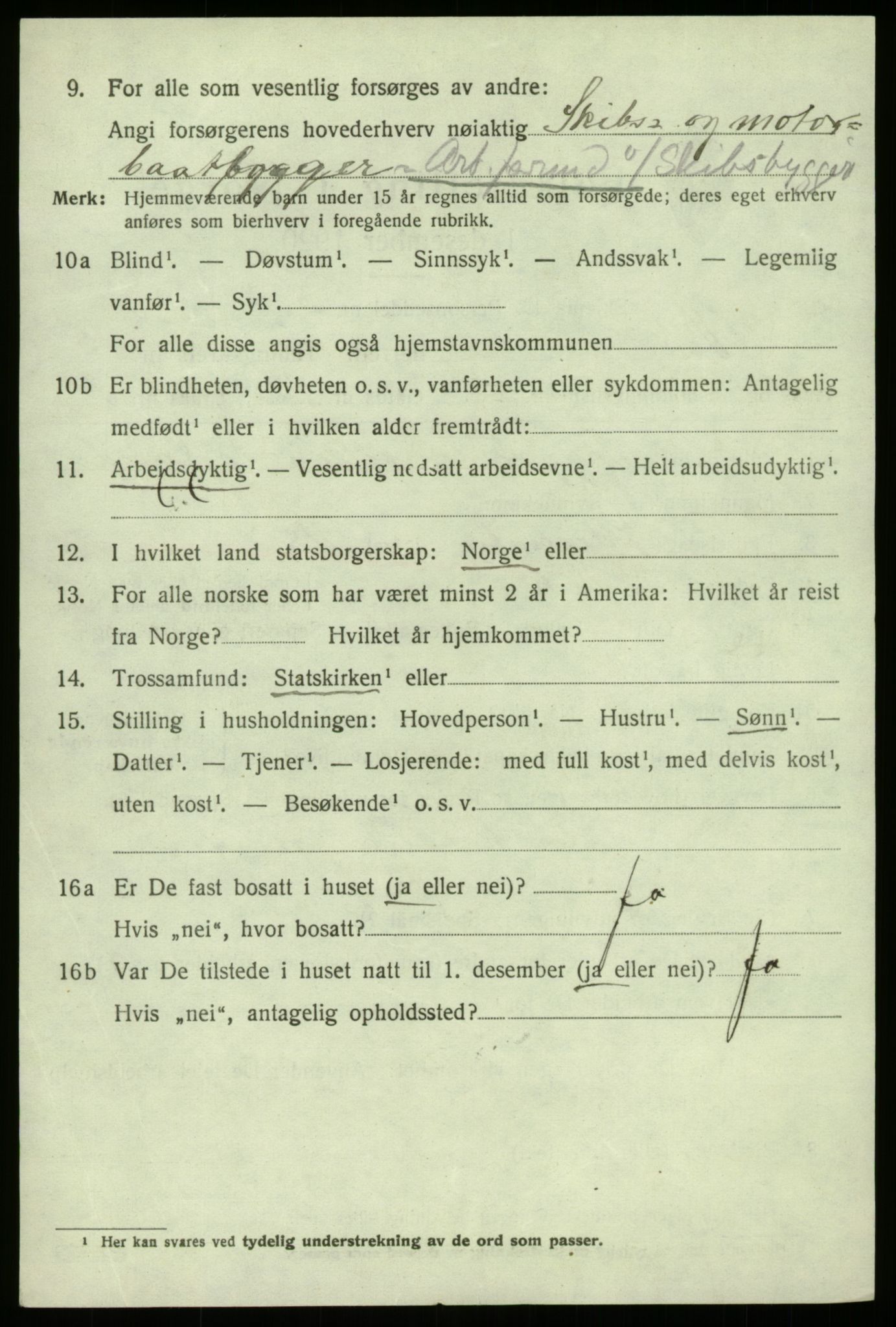 SAB, 1920 census for Vik, 1920, p. 8076