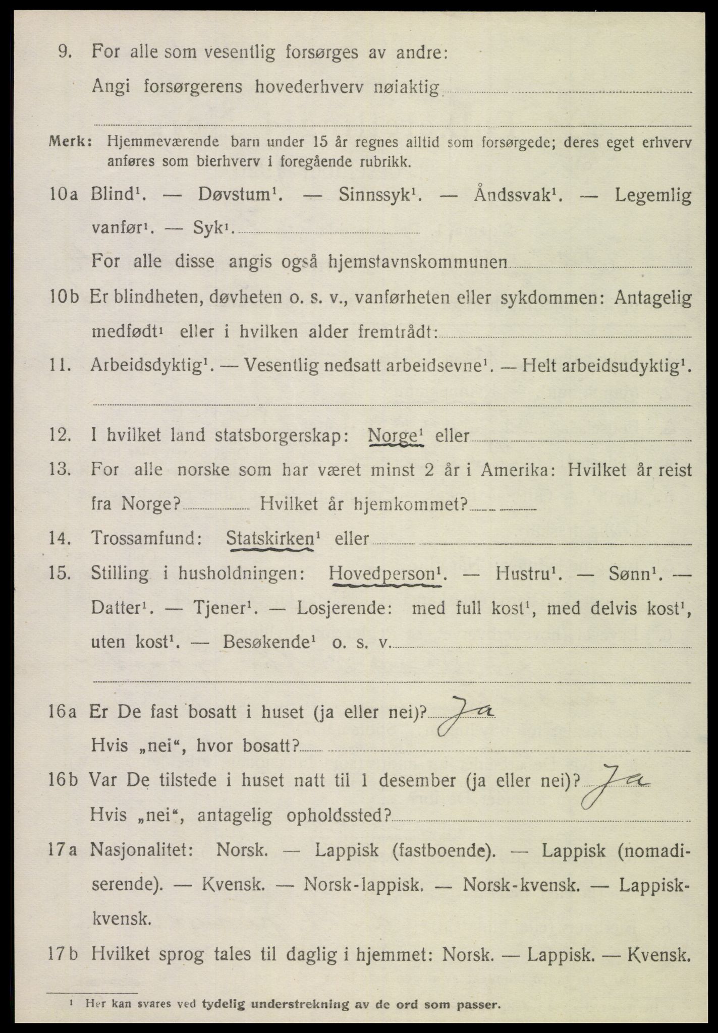 SAT, 1920 census for Otterøy, 1920, p. 1770
