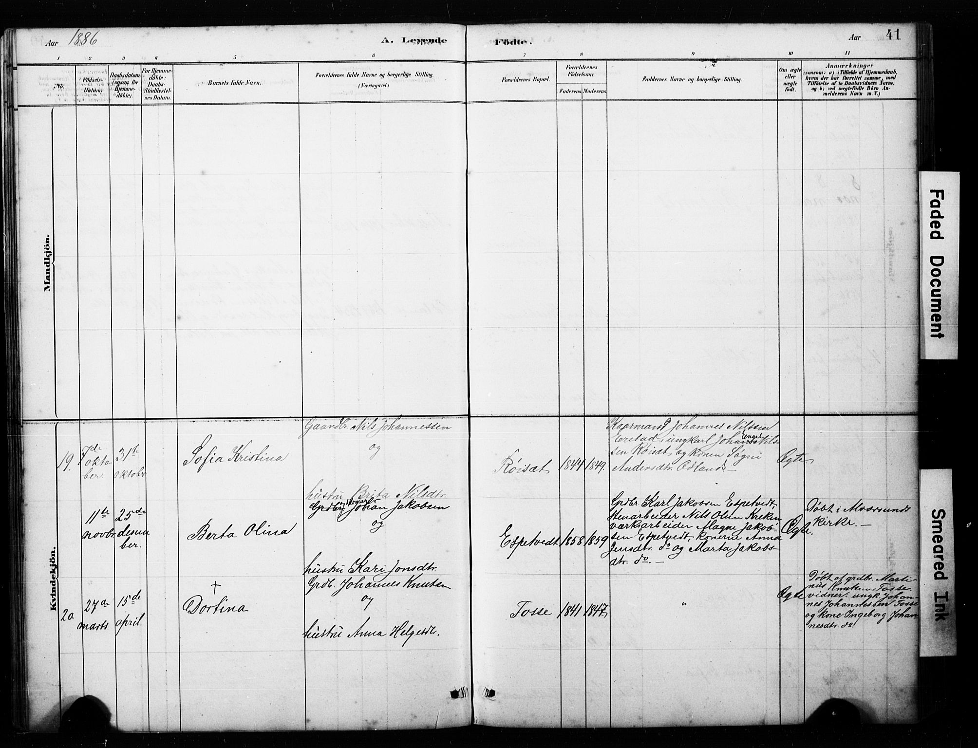 Alversund Sokneprestembete, AV/SAB-A-73901/H/Ha/Hab: Parish register (copy) no. C 3, 1881-1894, p. 41