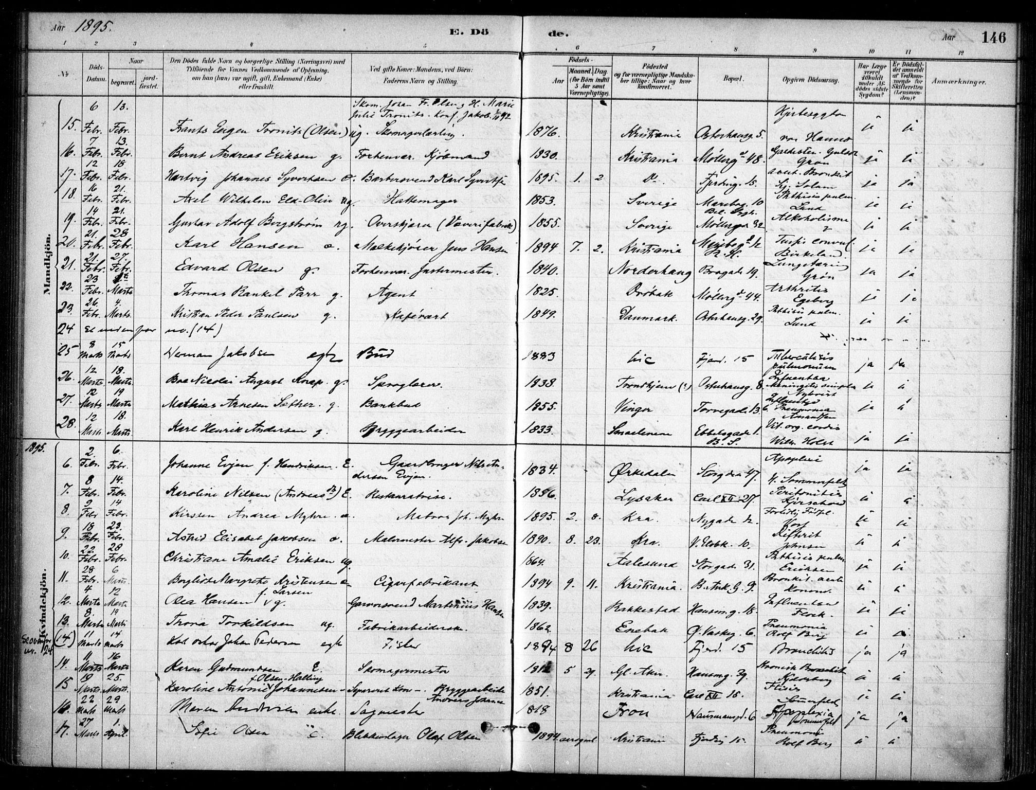 Jakob prestekontor Kirkebøker, AV/SAO-A-10850/F/Fa/L0007: Parish register (official) no. 7, 1880-1905, p. 146