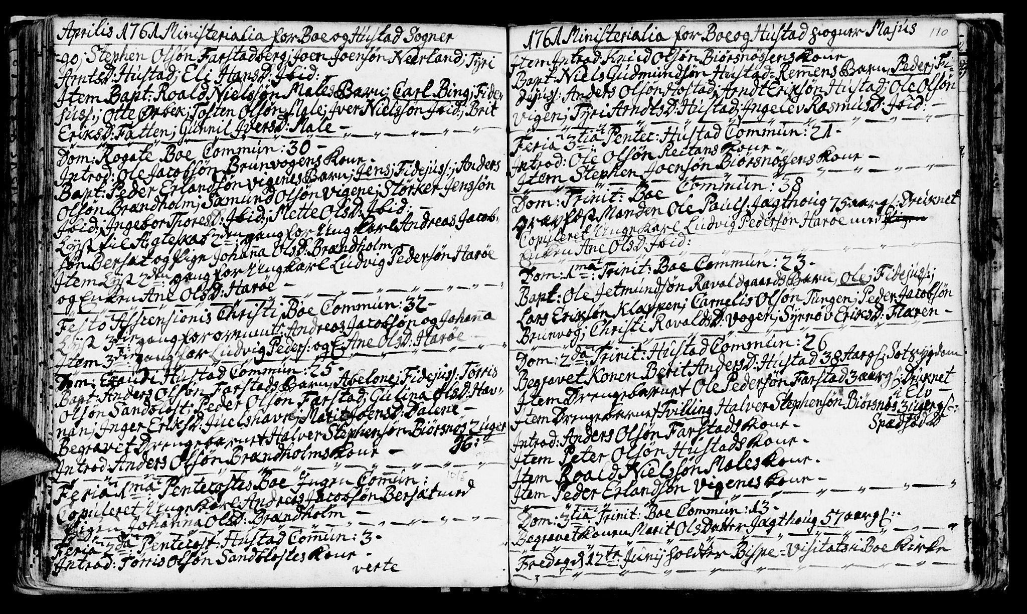 Ministerialprotokoller, klokkerbøker og fødselsregistre - Møre og Romsdal, SAT/A-1454/566/L0760: Parish register (official) no. 566A01, 1739-1766, p. 110
