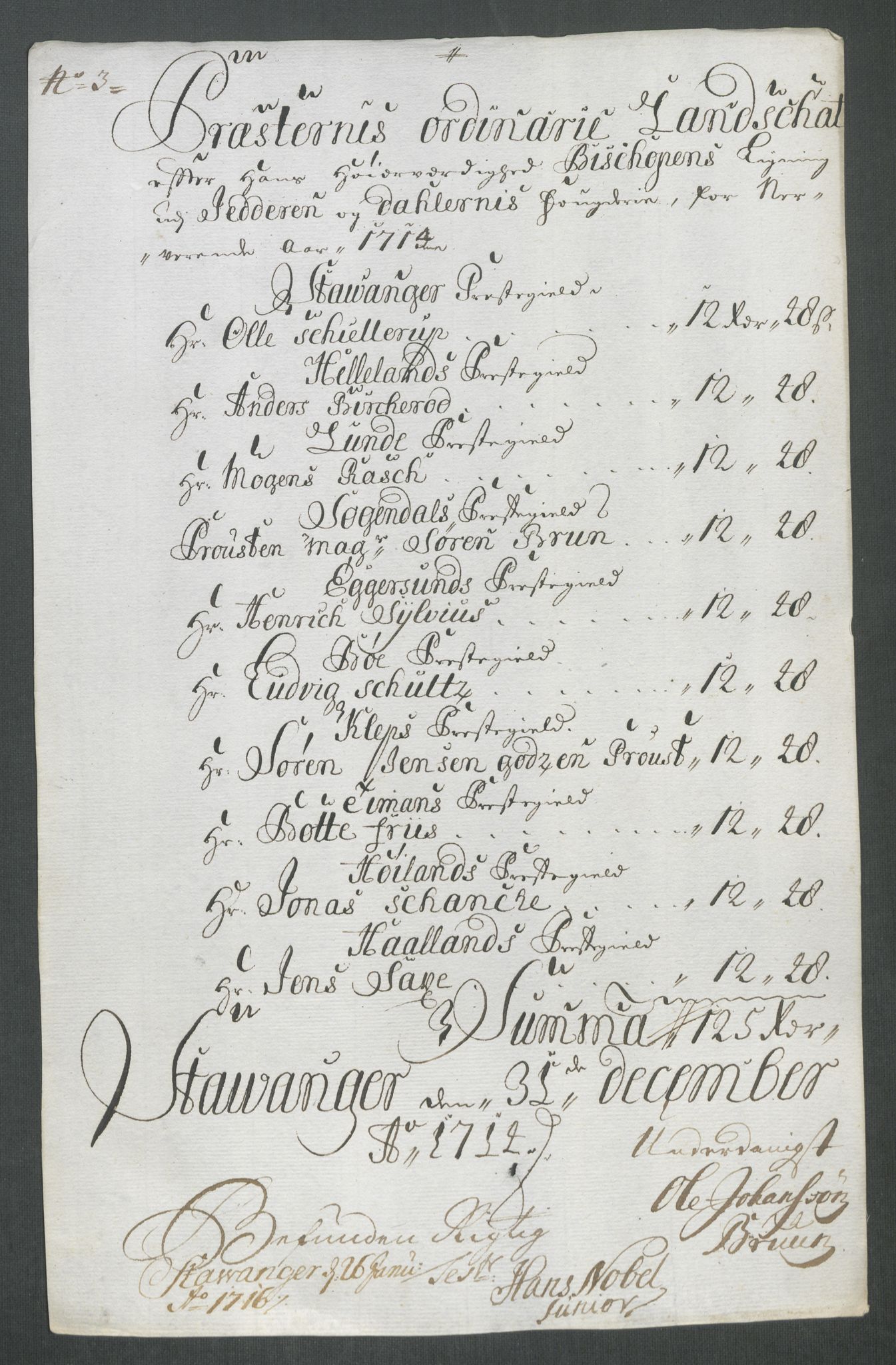 Rentekammeret inntil 1814, Reviderte regnskaper, Fogderegnskap, RA/EA-4092/R46/L2738: Fogderegnskap Jæren og Dalane, 1713-1714, p. 281