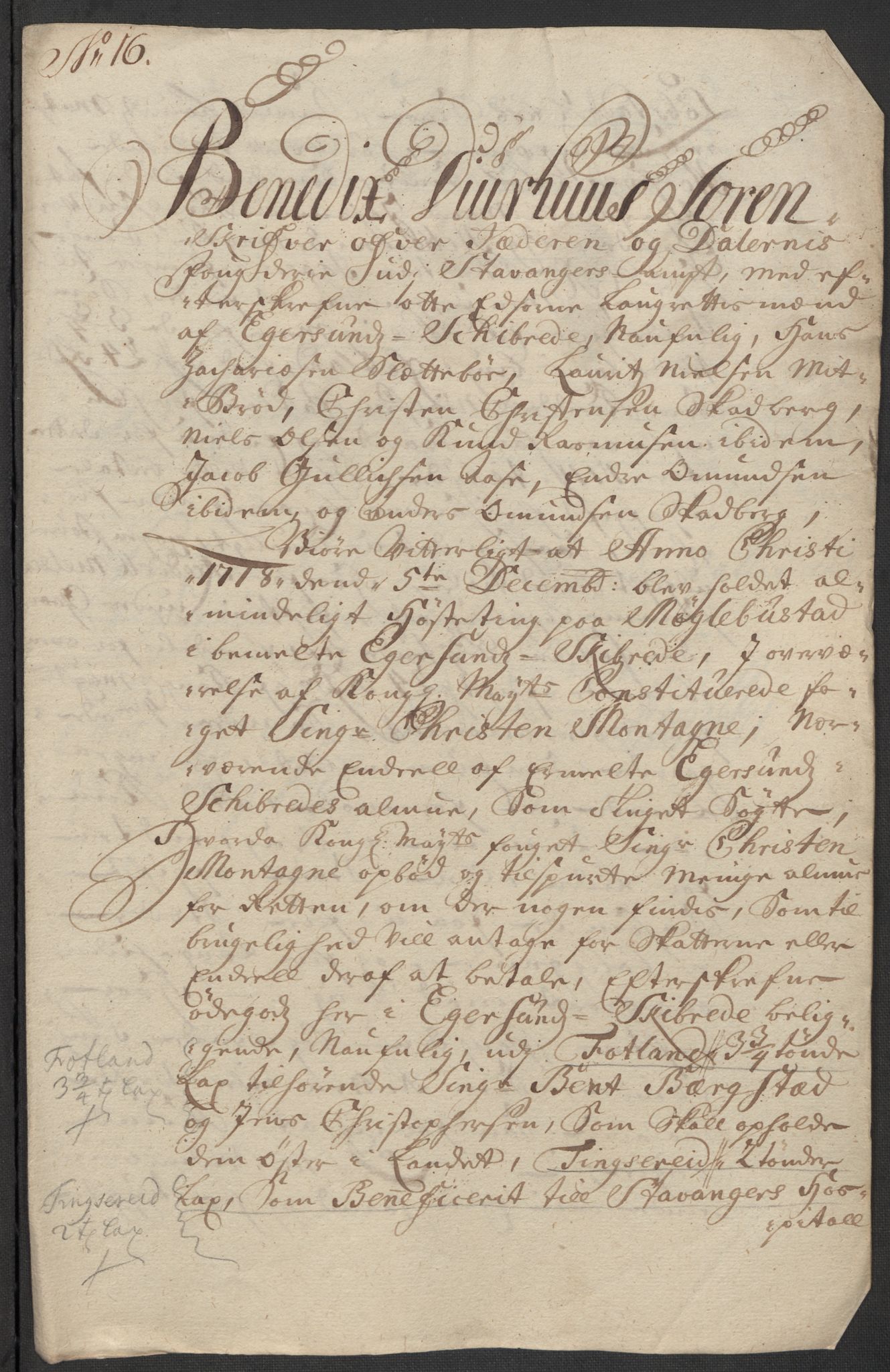 Rentekammeret inntil 1814, Reviderte regnskaper, Fogderegnskap, RA/EA-4092/R46/L2743: Fogderegnskap Jæren og Dalane, 1718, p. 111