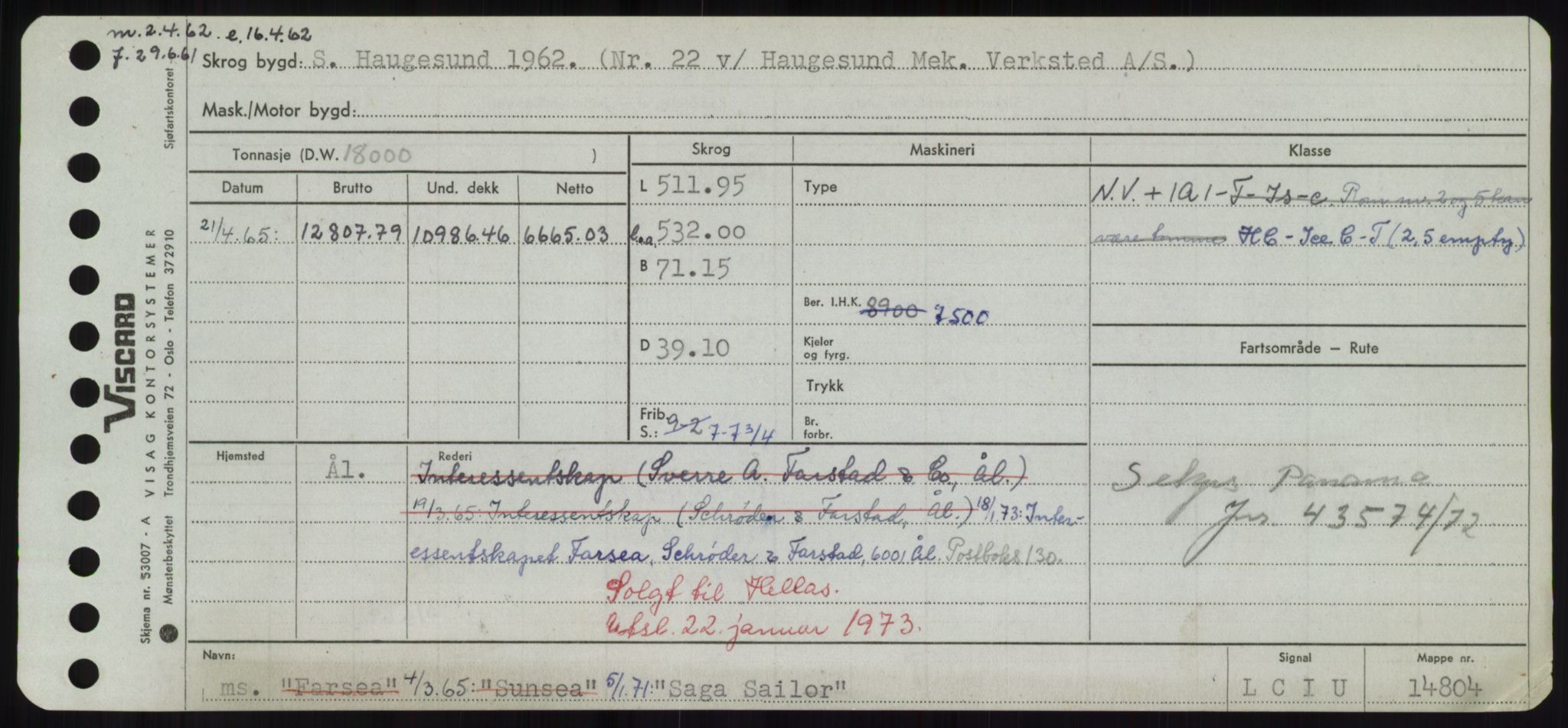 Sjøfartsdirektoratet med forløpere, Skipsmålingen, RA/S-1627/H/Hd/L0031: Fartøy, Rju-Sam, p. 527