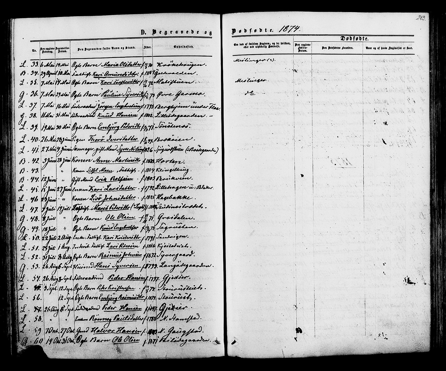 Lom prestekontor, AV/SAH-PREST-070/K/L0007: Parish register (official) no. 7, 1863-1884, p. 253