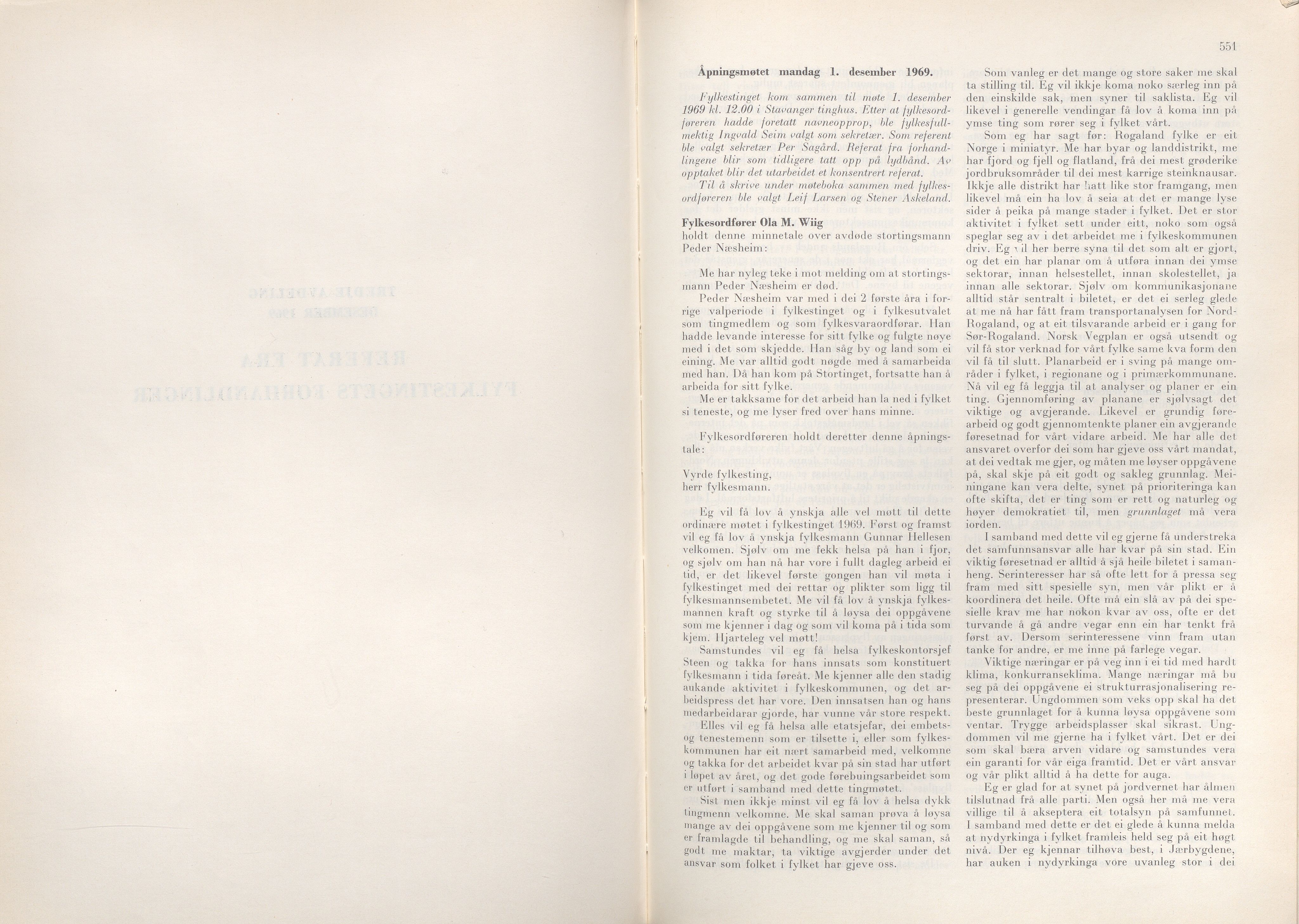 Rogaland fylkeskommune - Fylkesrådmannen , IKAR/A-900/A/Aa/Aaa/L0089: Møtebok , 1969, p. 551