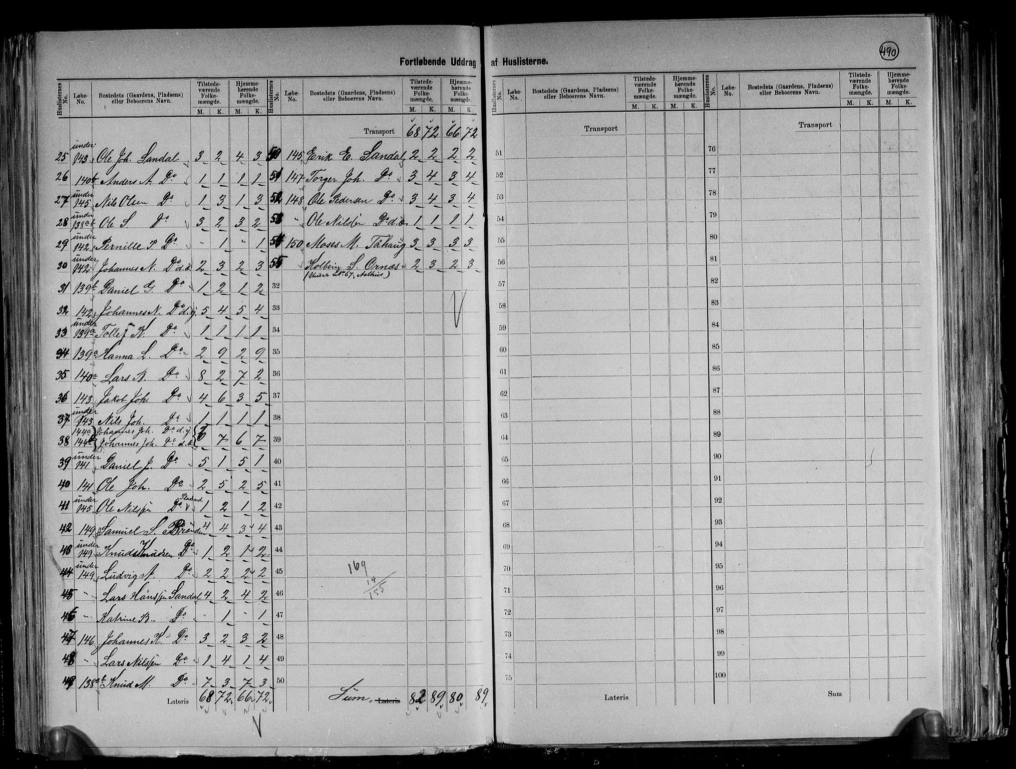 RA, 1891 census for 1431 Jølster, 1891, p. 16