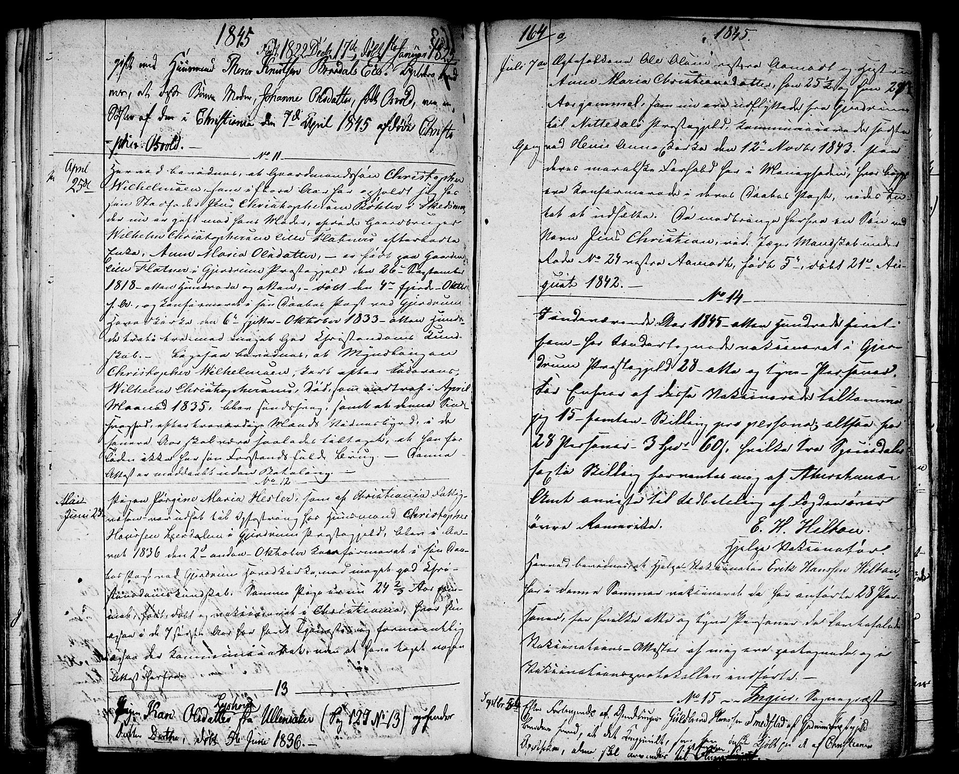 Gjerdrum prestekontor Kirkebøker, SAO/A-10412b/F/Fa/L0003: Parish register (official) no. I 3, 1798-1815, p. 164