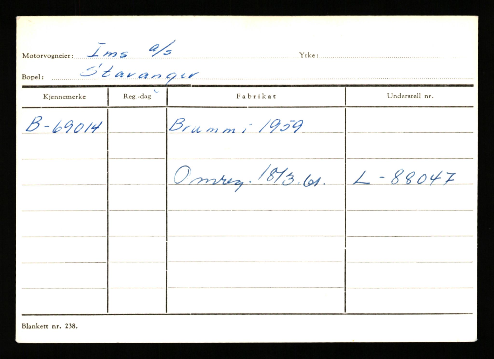 Stavanger trafikkstasjon, AV/SAST-A-101942/0/G/L0008: Registreringsnummer: 67519 - 84533, 1930-1971, p. 155