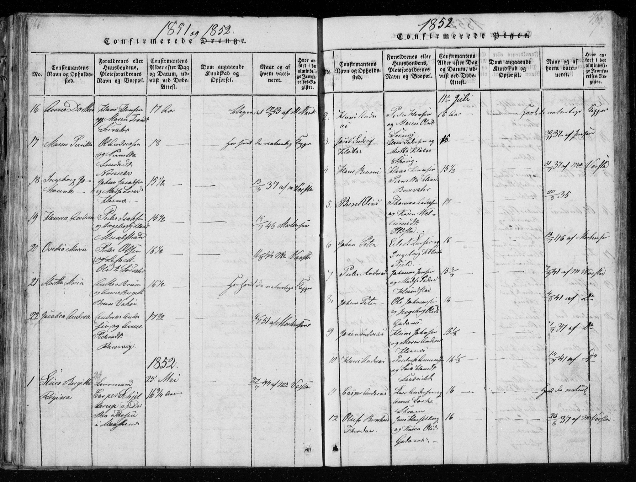 Ministerialprotokoller, klokkerbøker og fødselsregistre - Nordland, SAT/A-1459/801/L0026: Parish register (copy) no. 801C01, 1820-1855, p. 466-467