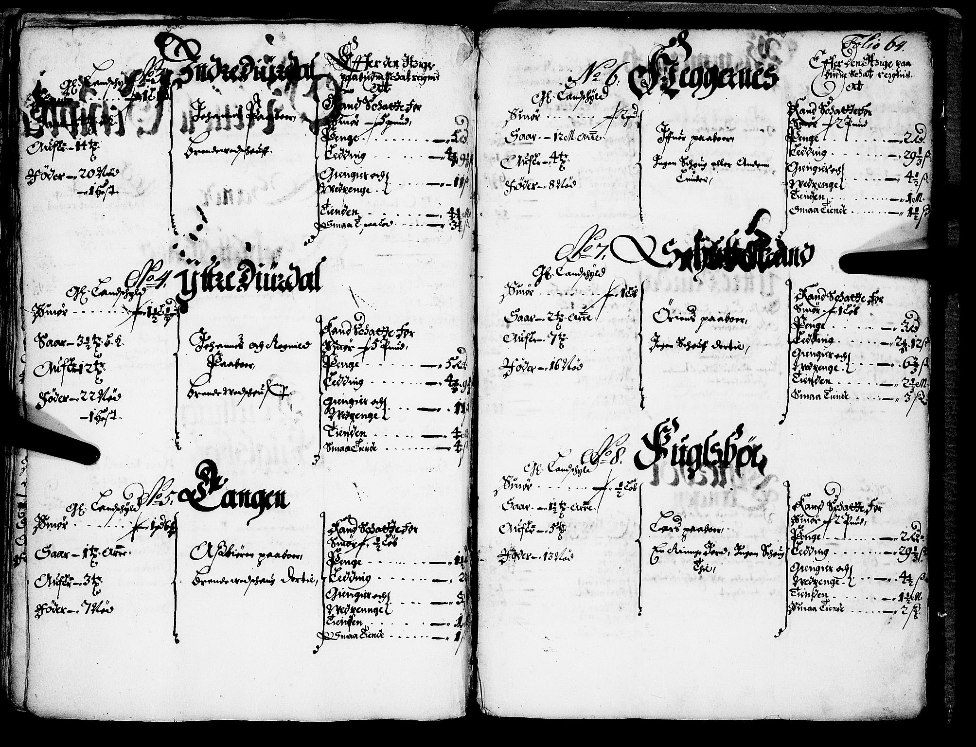 Rentekammeret inntil 1814, Realistisk ordnet avdeling, AV/RA-EA-4070/N/Nb/Nba/L0042: Ytre Sogn fogderi, 1667, p. 63b-64a