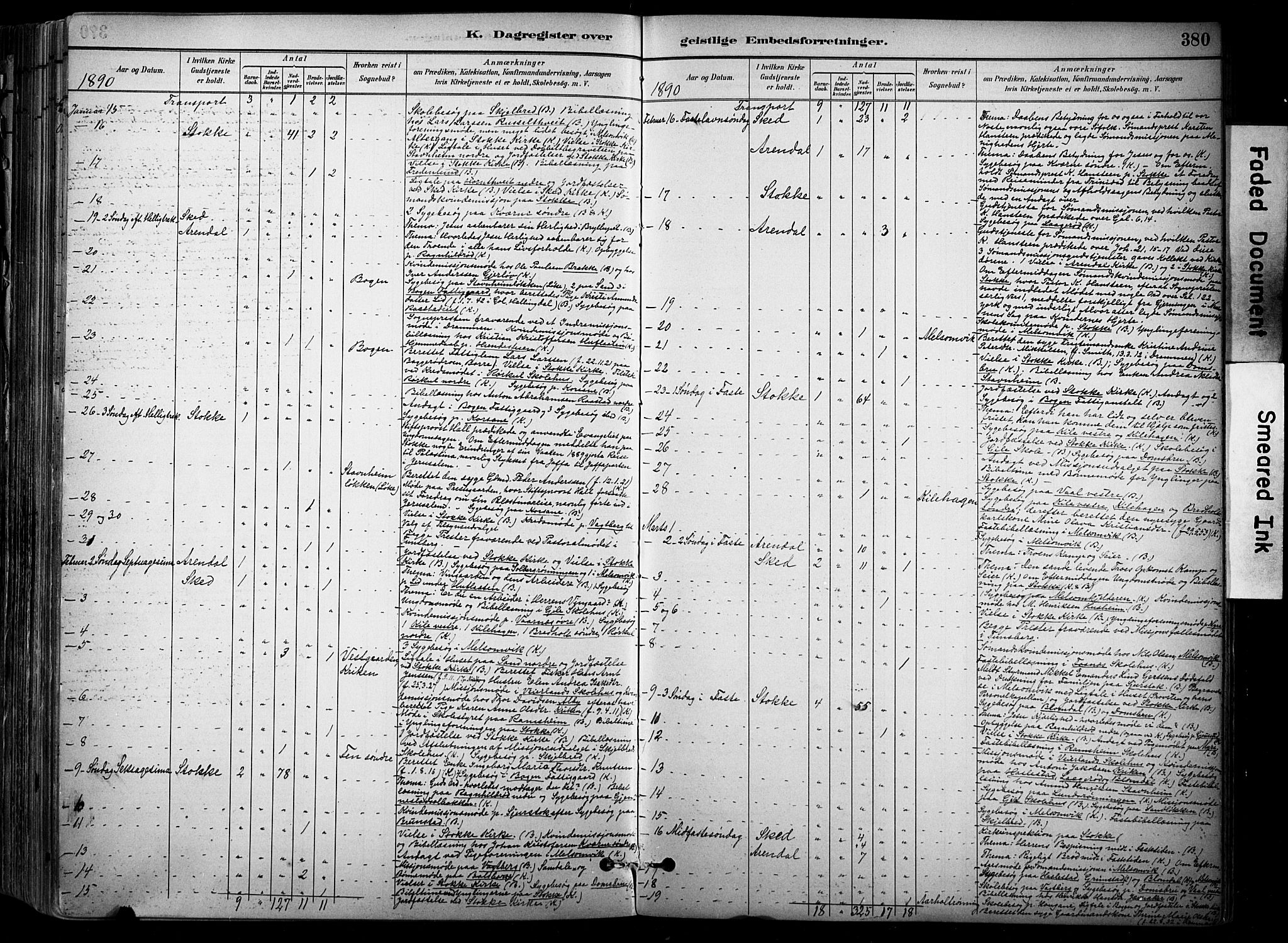 Stokke kirkebøker, AV/SAKO-A-320/F/Fa/L0010: Parish register (official) no. I 10, 1884-1903, p. 380