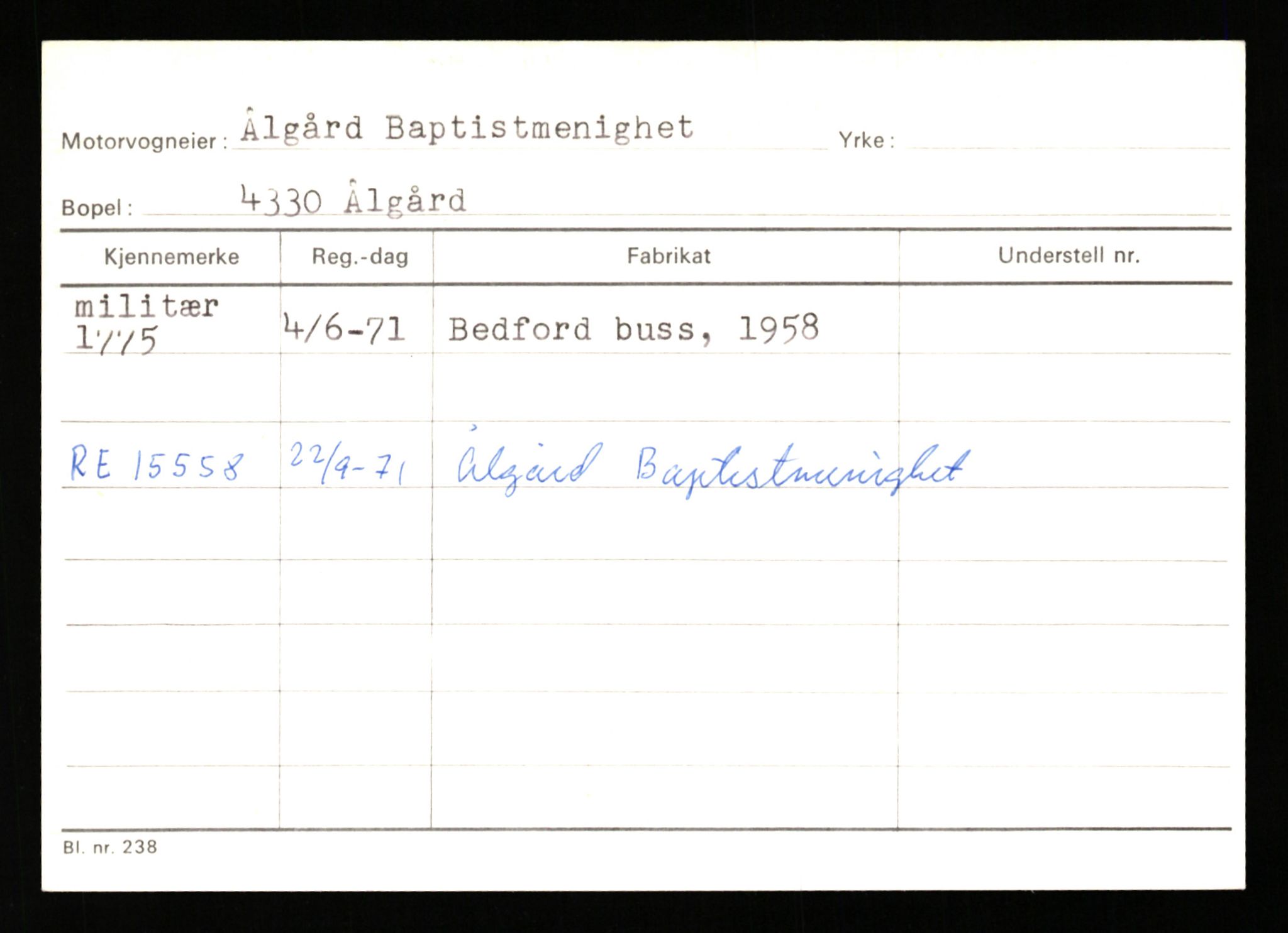 Stavanger trafikkstasjon, AV/SAST-A-101942/0/G/L0001: Registreringsnummer: 0 - 5782, 1930-1971, p. 1235