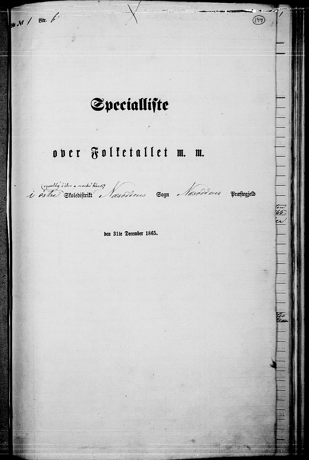 RA, 1865 census for Nesodden, 1865, p. 19