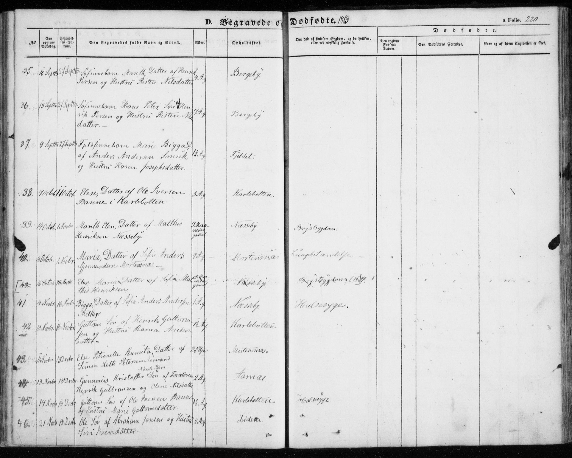 Nesseby sokneprestkontor, SATØ/S-1330/H/Ha/L0002kirke: Parish register (official) no. 2, 1856-1864, p. 220