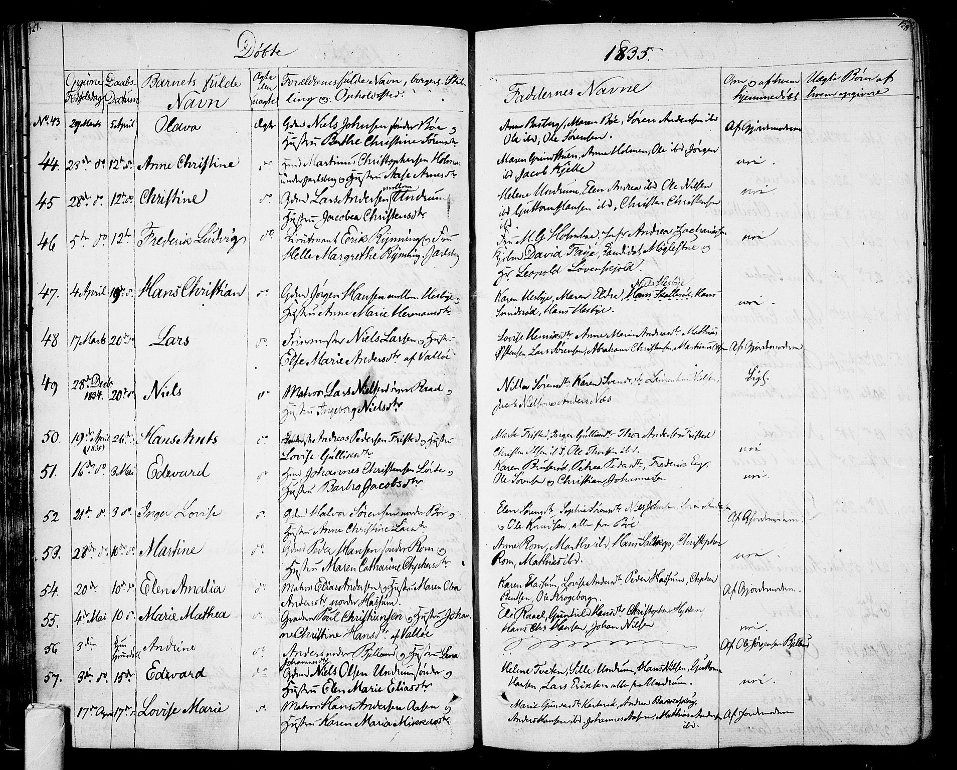 Sem kirkebøker, AV/SAKO-A-5/F/Fa/L0005: Parish register (official) no. I 5, 1825-1842, p. 127-128