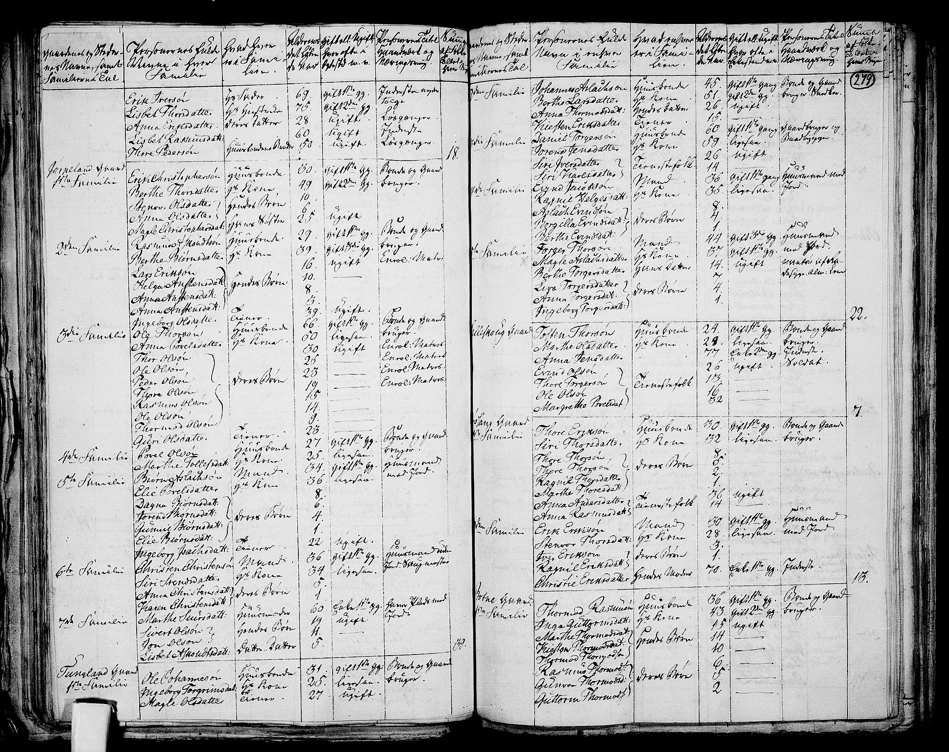 RA, 1801 census for 1130P Strand, 1801, p. 278b-279a