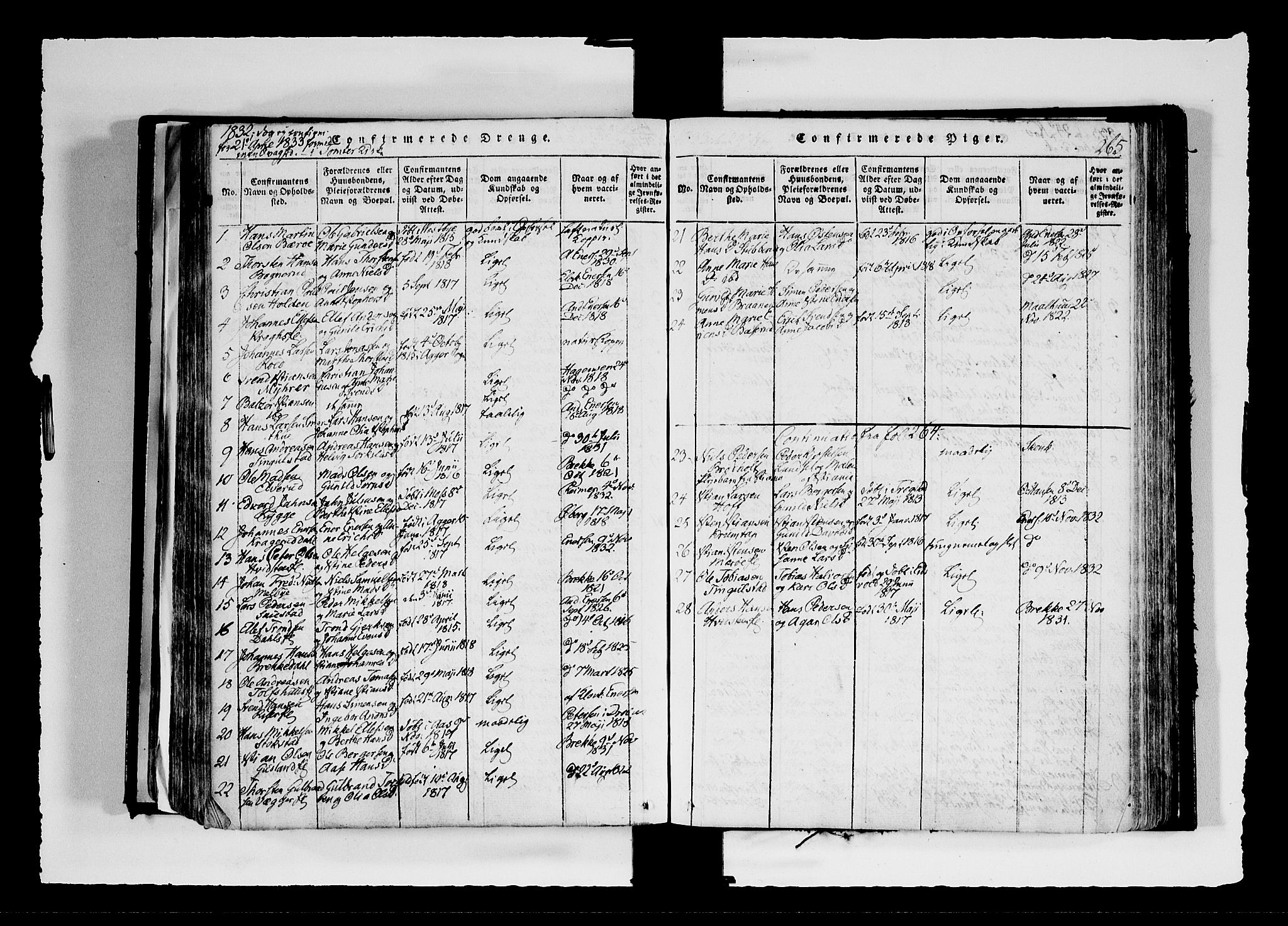 Hobøl prestekontor Kirkebøker, AV/SAO-A-2002/F/Fa/L0002: Parish register (official) no. I 2, 1814-1841, p. 265