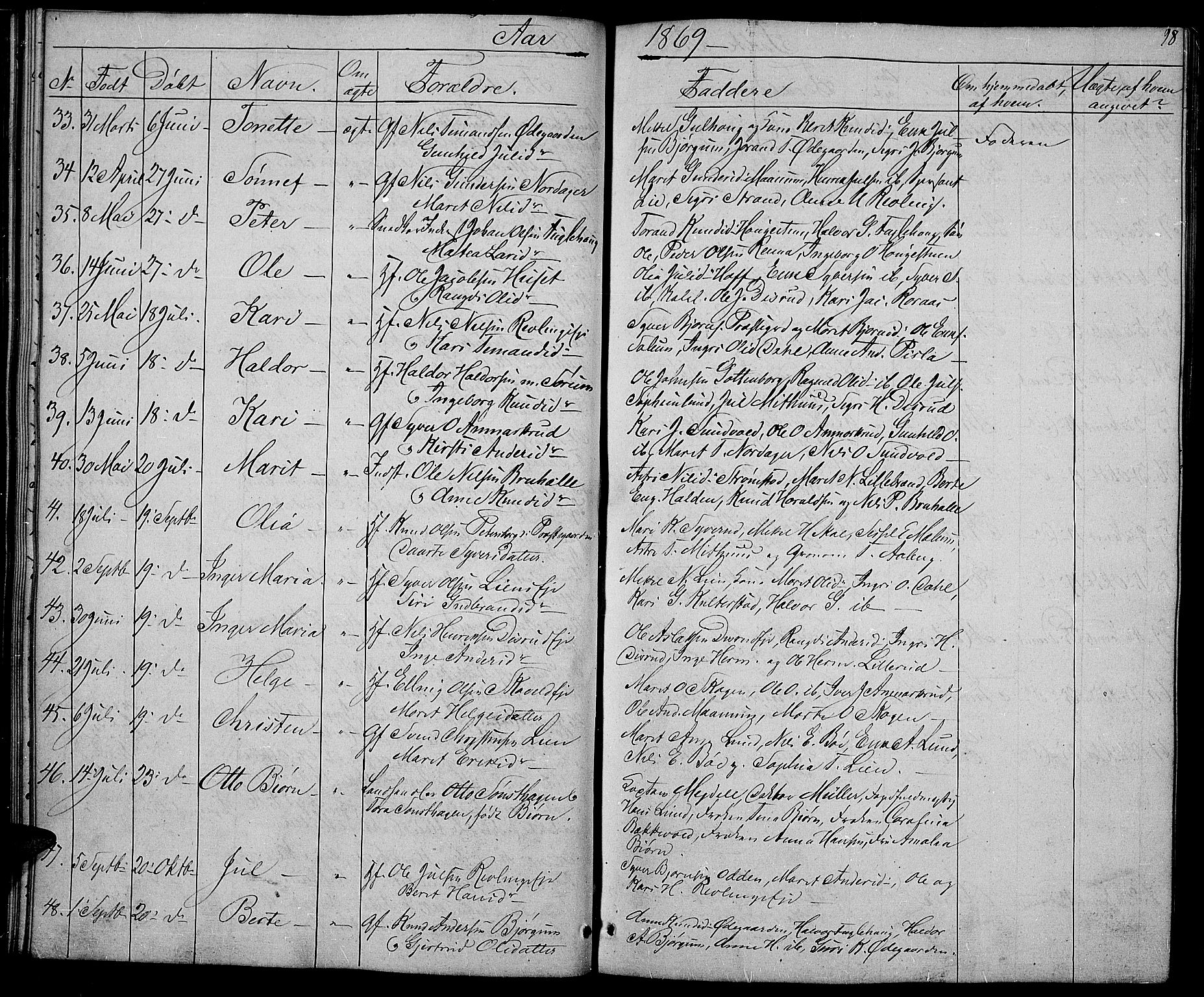 Nord-Aurdal prestekontor, AV/SAH-PREST-132/H/Ha/Hab/L0002: Parish register (copy) no. 2, 1842-1877, p. 98