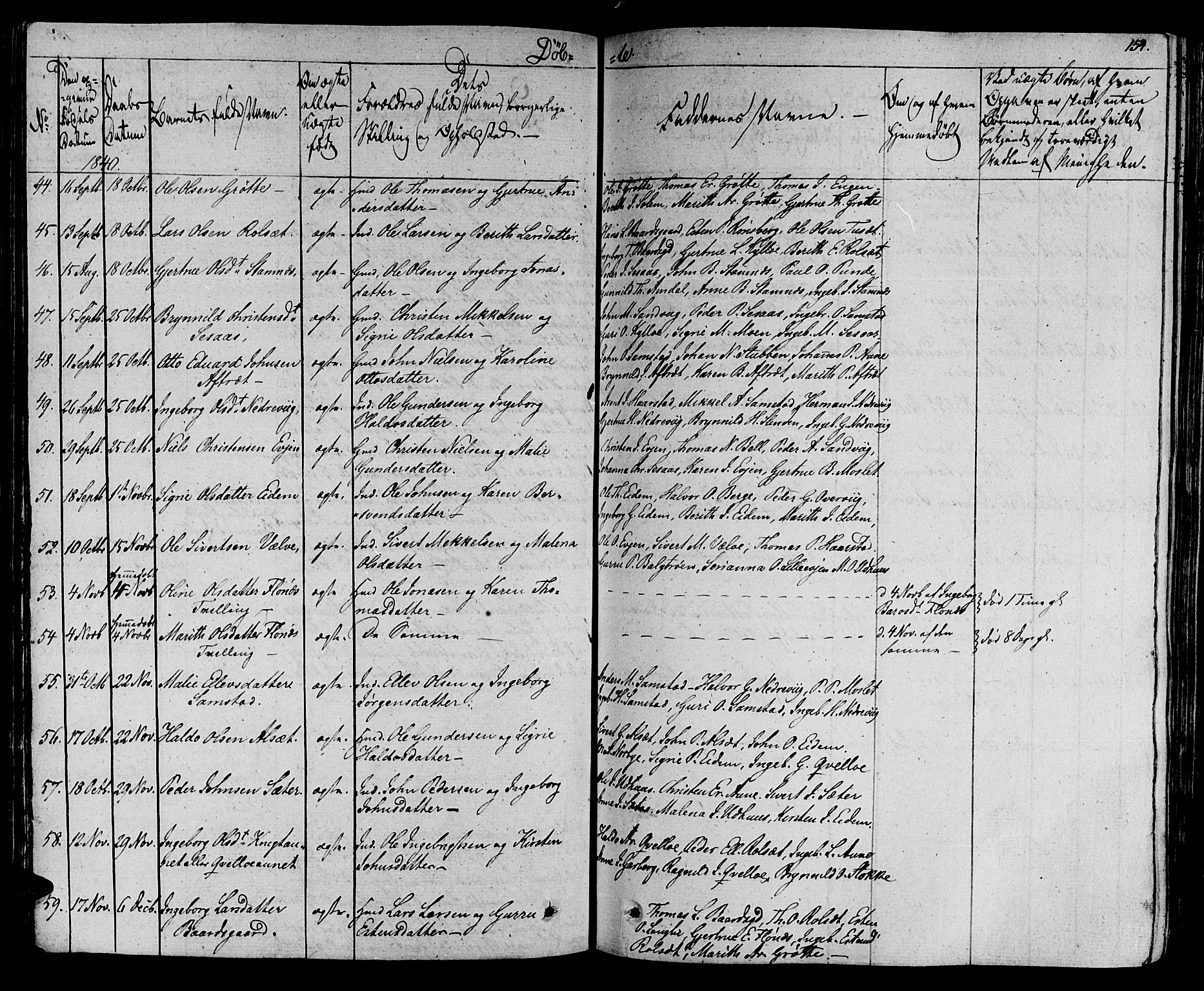 Ministerialprotokoller, klokkerbøker og fødselsregistre - Sør-Trøndelag, AV/SAT-A-1456/695/L1143: Parish register (official) no. 695A05 /1, 1824-1842, p. 154