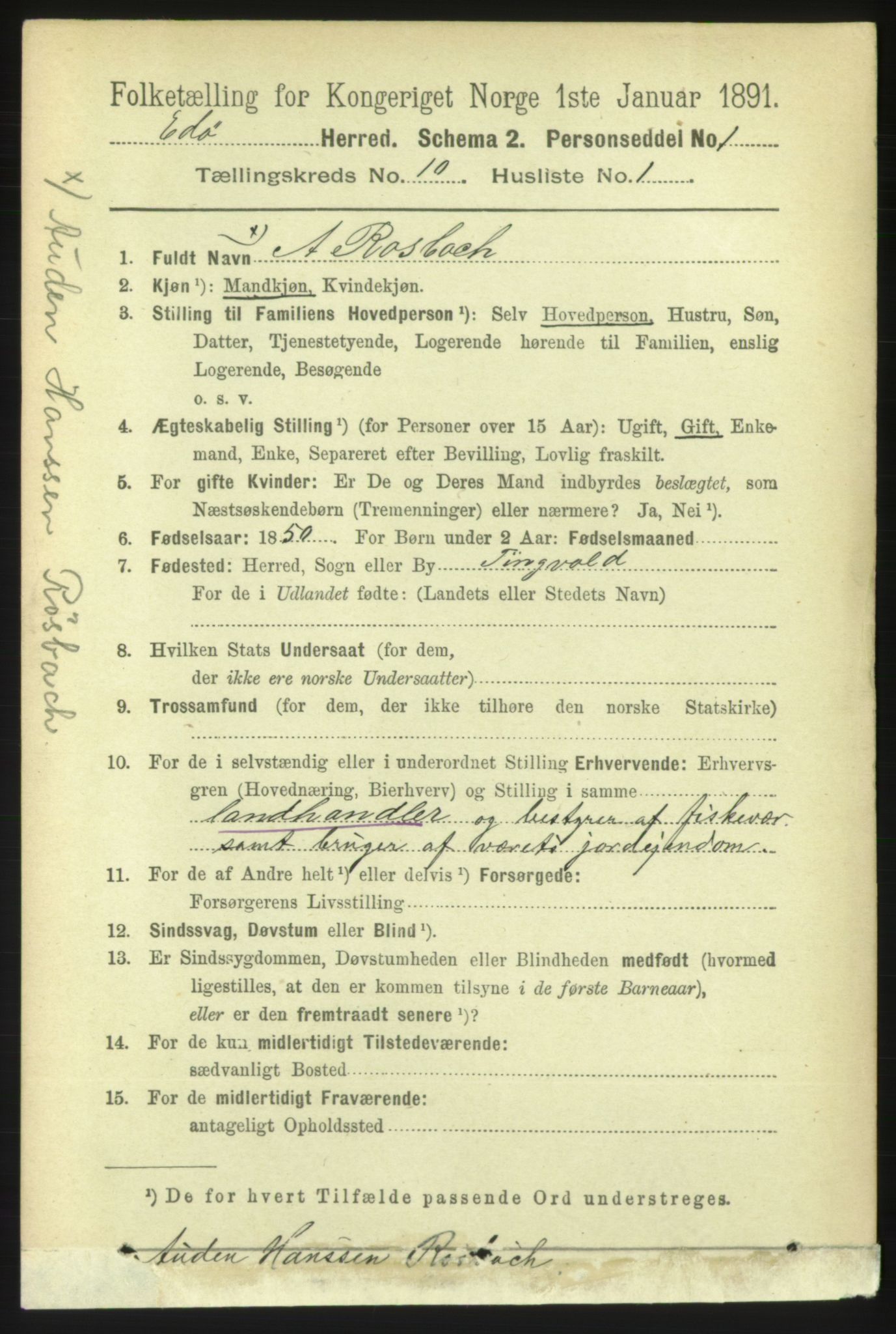 RA, 1891 census for 1573 Edøy, 1891, p. 2638