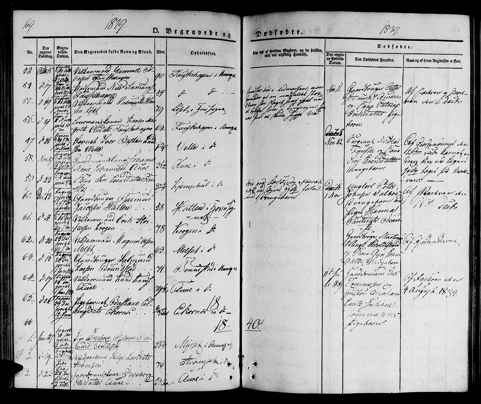 Ministerialprotokoller, klokkerbøker og fødselsregistre - Møre og Romsdal, AV/SAT-A-1454/522/L0311: Parish register (official) no. 522A06, 1832-1842, p. 169