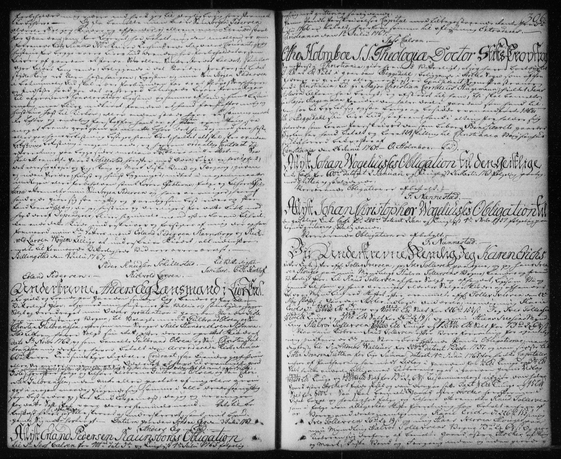 Aker sorenskriveri, AV/SAO-A-10895/G/Gb/Gba/L0004: Mortgage book no. I 4, 1762-1773, p. 306