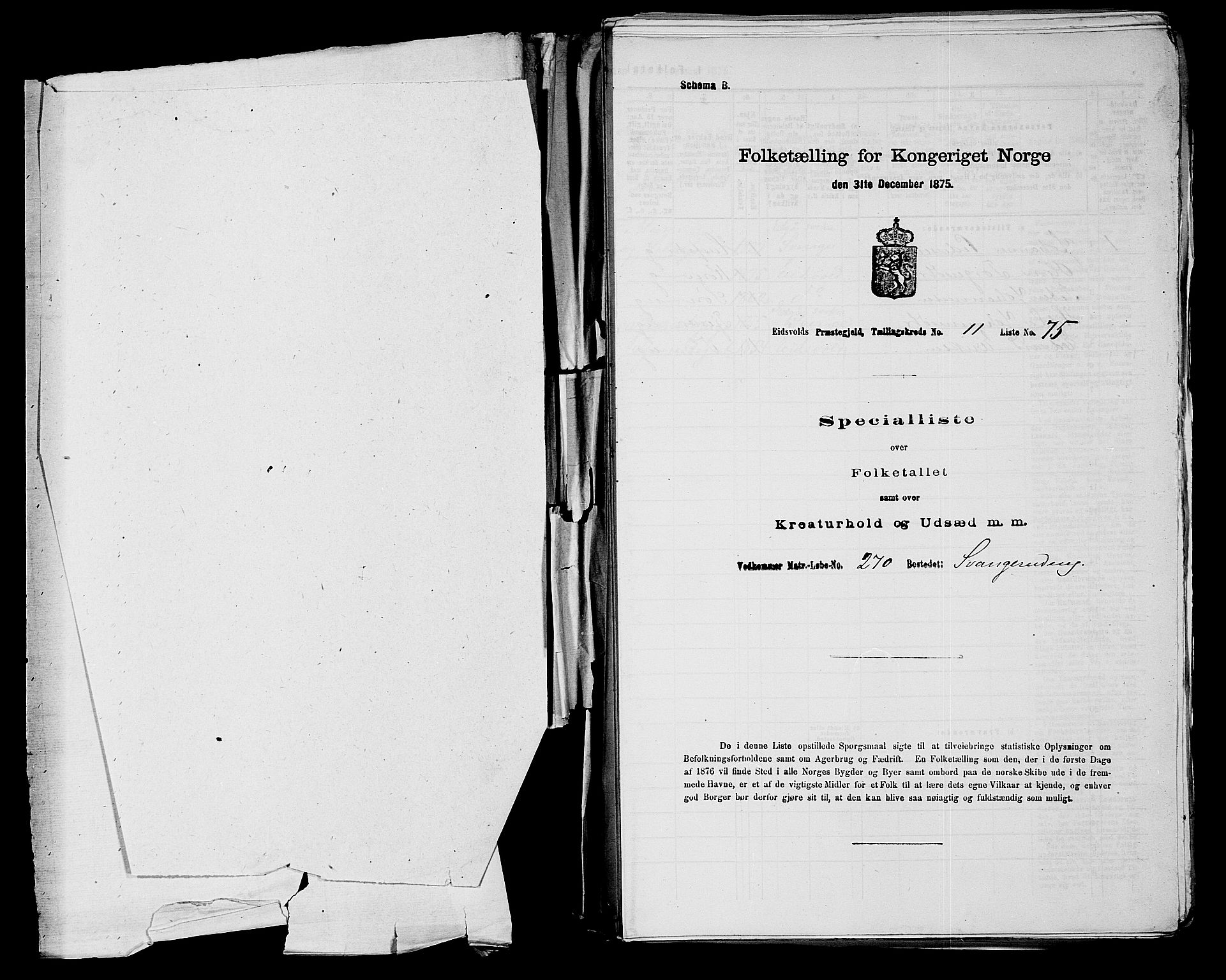 RA, 1875 census for 0237P Eidsvoll, 1875, p. 1672