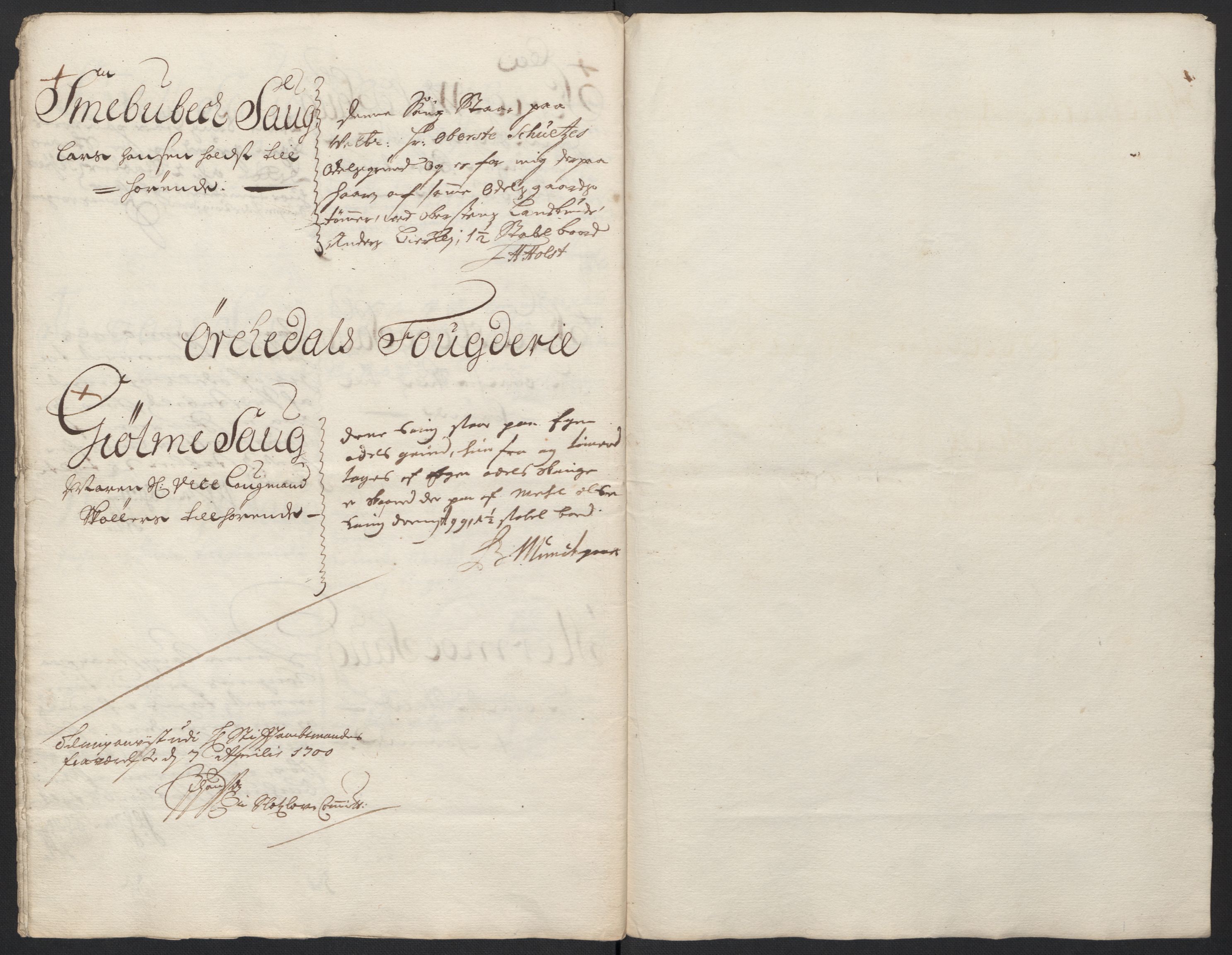 Rentekammeret inntil 1814, Reviderte regnskaper, Fogderegnskap, AV/RA-EA-4092/R60/L3949: Fogderegnskap Orkdal og Gauldal, 1699, p. 290
