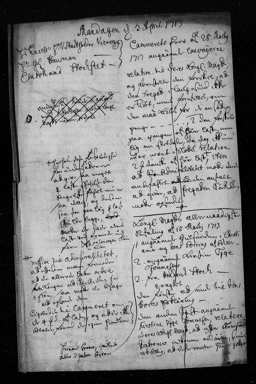 Stattholderembetet 1572-1771, AV/RA-EA-2870/Aa/L0005: Konsept til voteringsprotokoll, 1713, p. 60