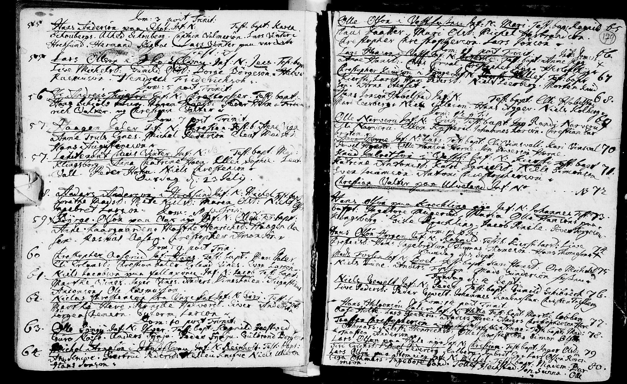 Eiker kirkebøker, AV/SAKO-A-4/F/Fa/L0002: Parish register (official) no. I 2, 1705-1724, p. 179