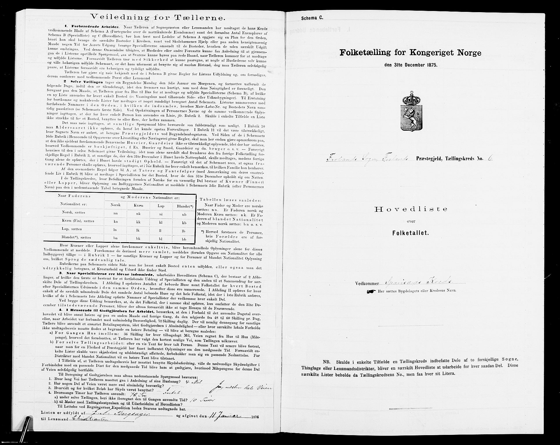 SAK, 1875 census for 0919P Froland, 1875, p. 30