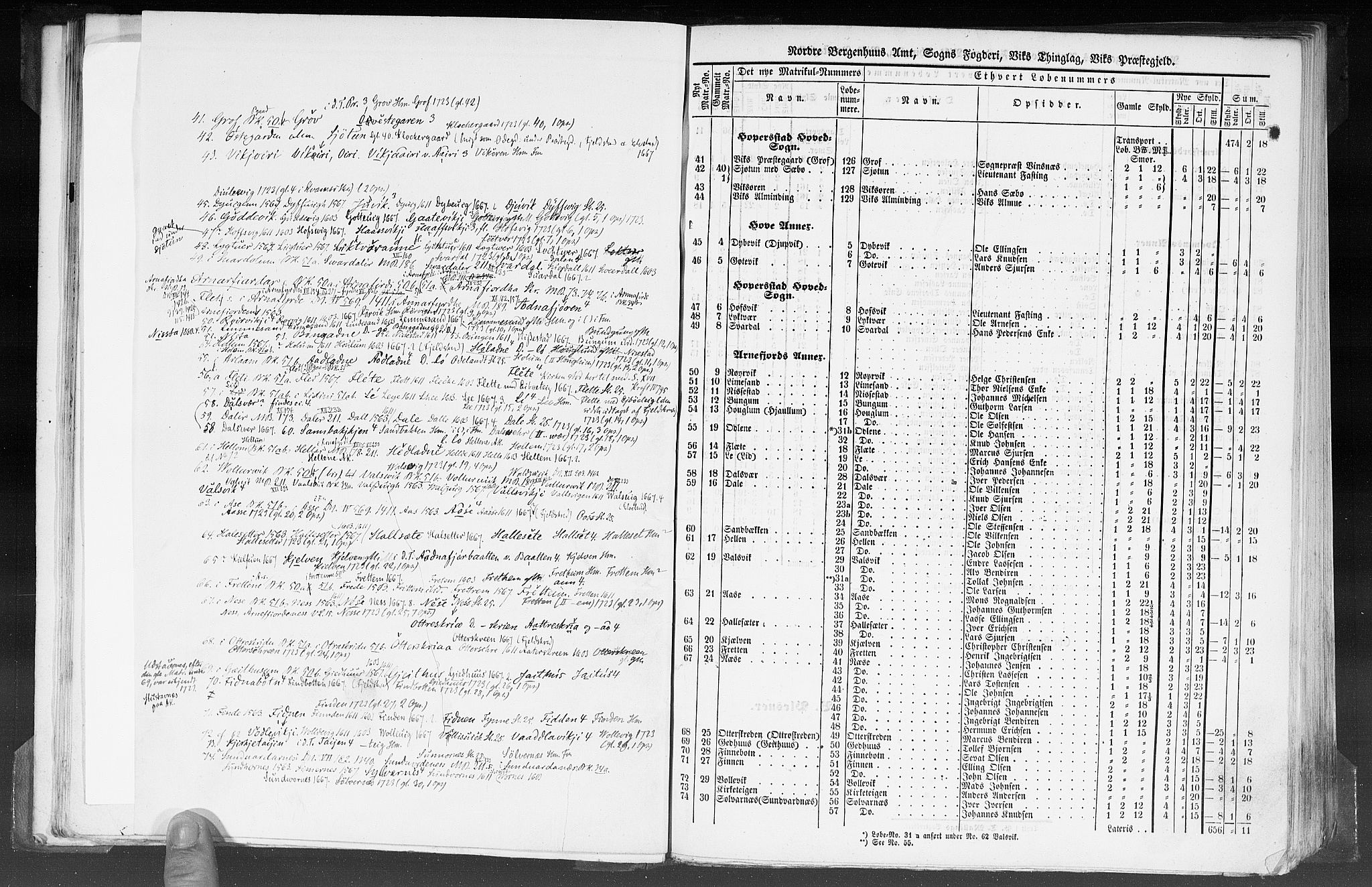 Rygh, AV/RA-PA-0034/F/Fb/L0012: Matrikkelen for 1838 - Nordre Bergenhus amt (Sogn og Fjordane fylke), 1838