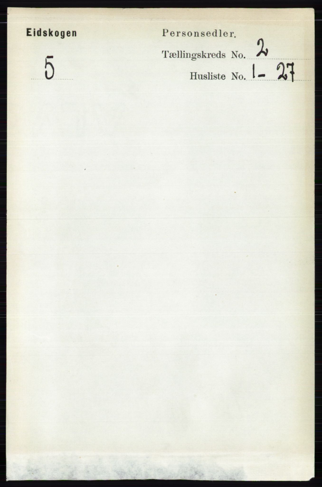 RA, 1891 census for 0420 Eidskog, 1891, p. 509