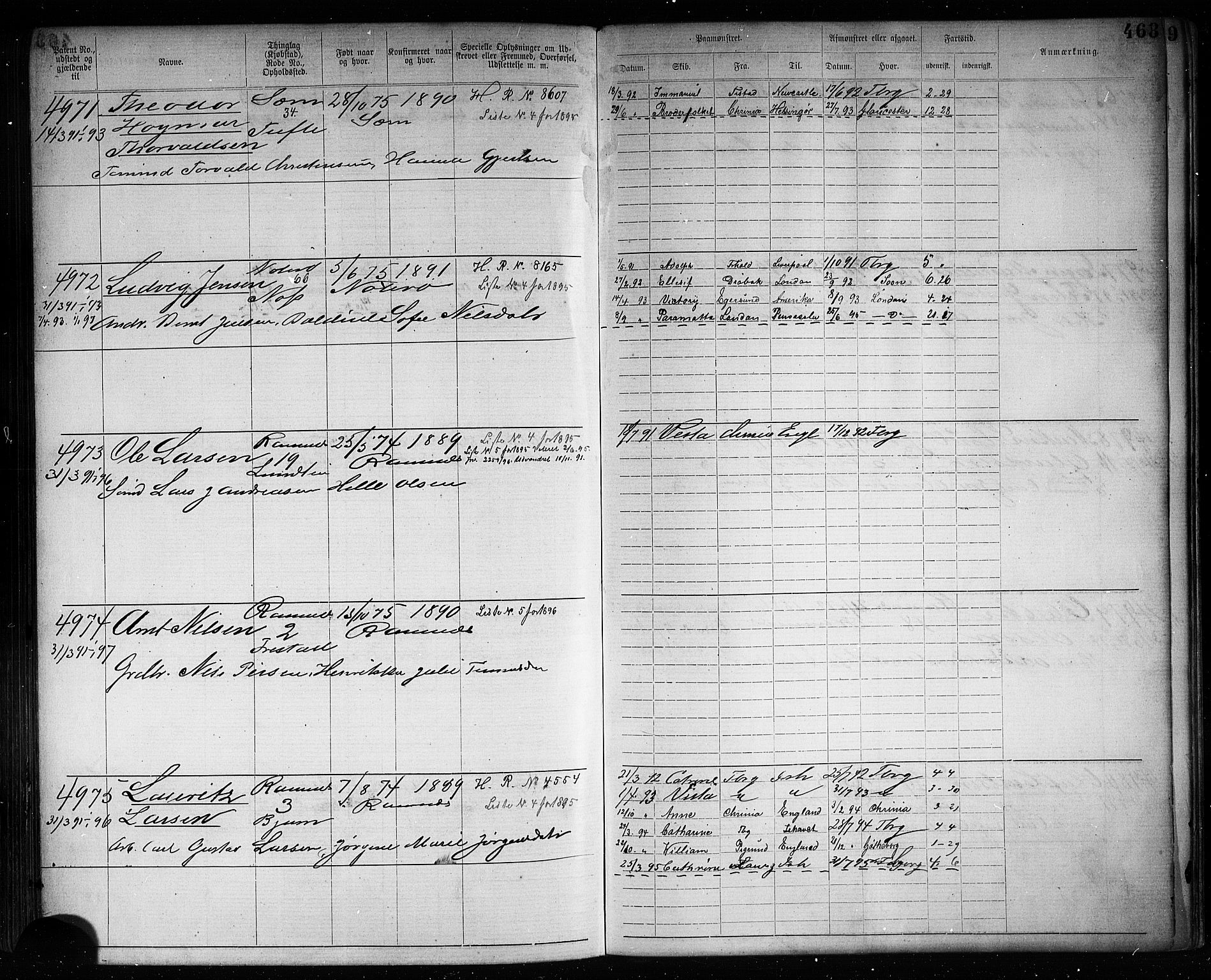 Tønsberg innrulleringskontor, AV/SAKO-A-786/F/Fb/L0007: Annotasjonsrulle Patent nr. 2636-5150, 1881-1892, p. 470