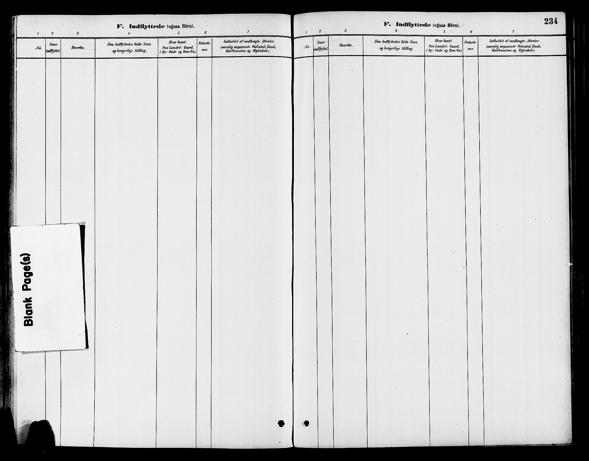 Østre Toten prestekontor, SAH/PREST-104/H/Ha/Haa/L0007: Parish register (official) no. 7, 1881-1896, p. 234