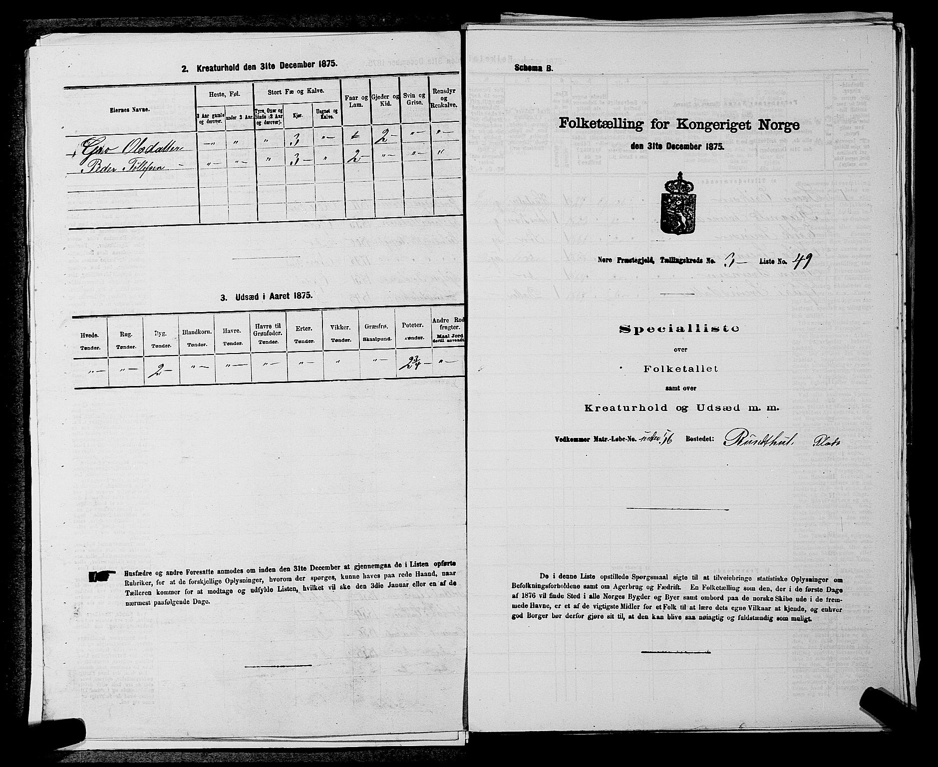SAKO, 1875 census for 0633P Nore, 1875, p. 356
