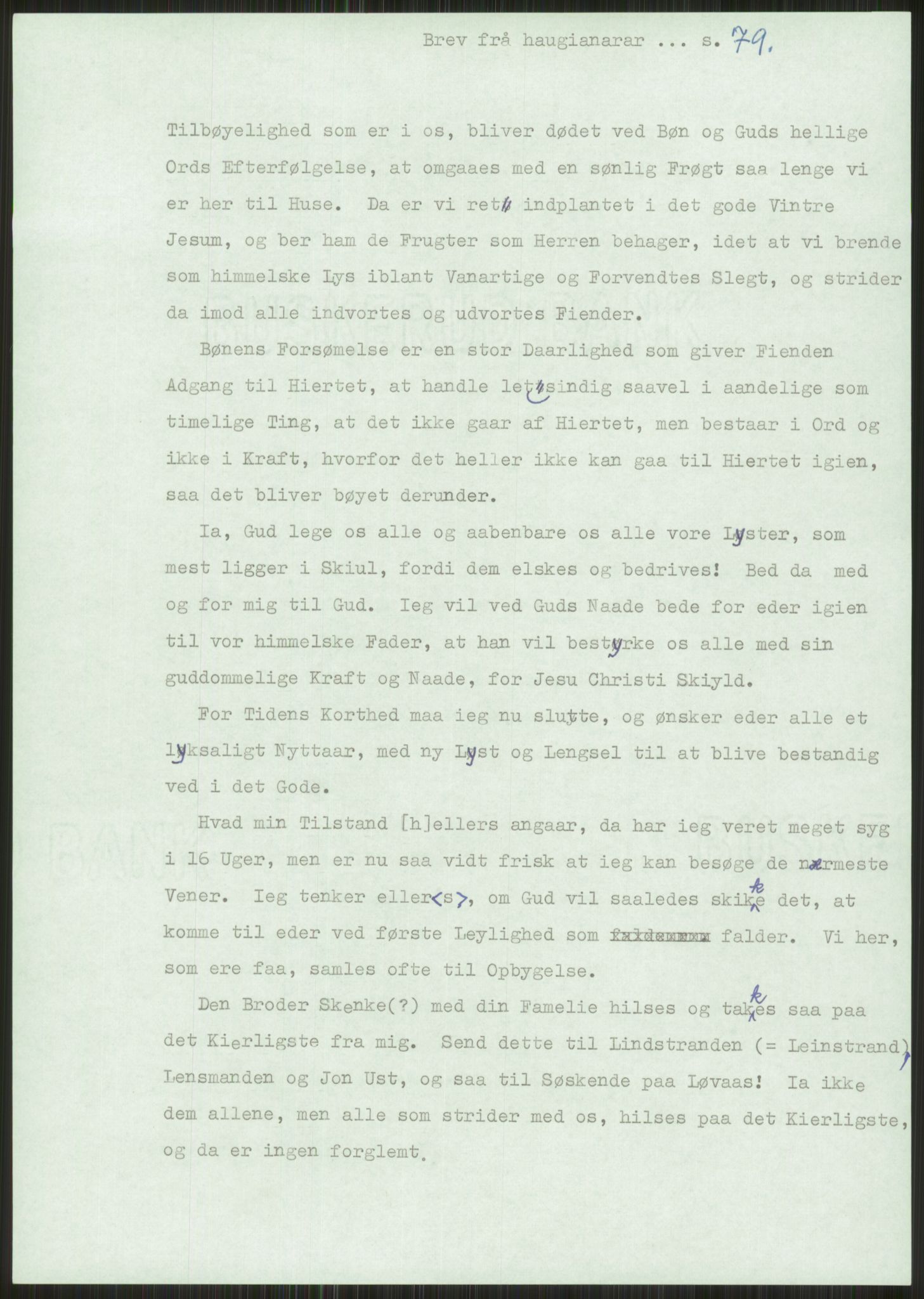 Samlinger til kildeutgivelse, Haugianerbrev, AV/RA-EA-6834/F/L0001: Haugianerbrev I: 1760-1804, 1760-1804, p. 79