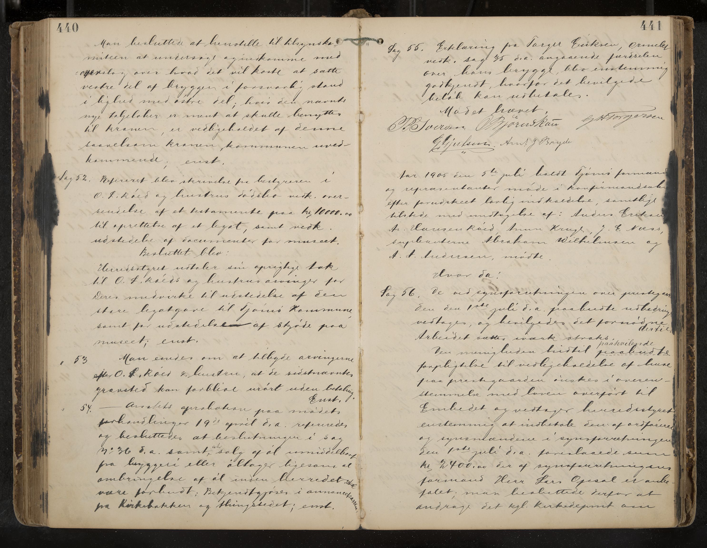 Tjøme formannskap og sentraladministrasjon, IKAK/0723021-1/A/L0003: Møtebok, 1886-1915, p. 440-441